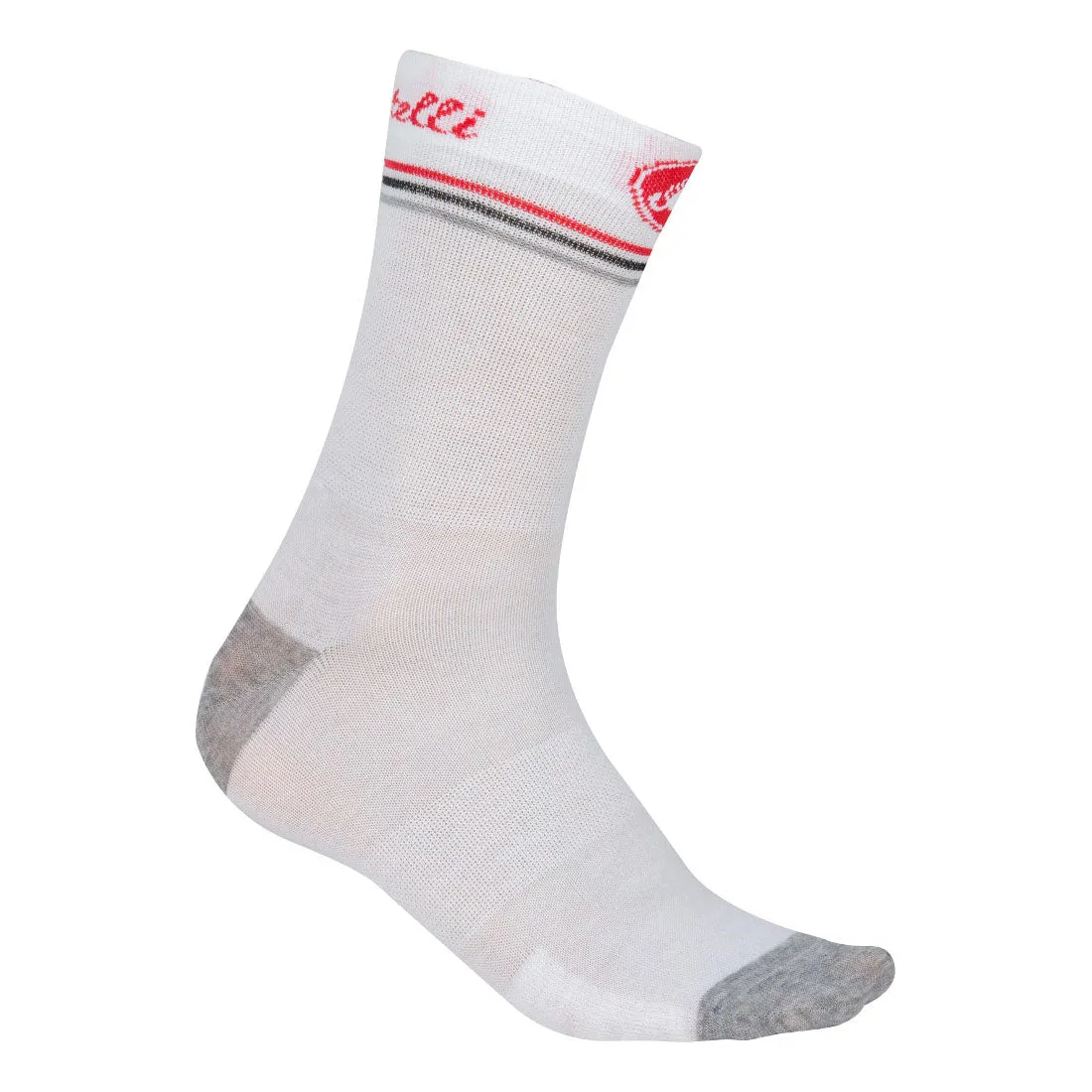 Castelli Womens Atelier Merino Socks - White / Red