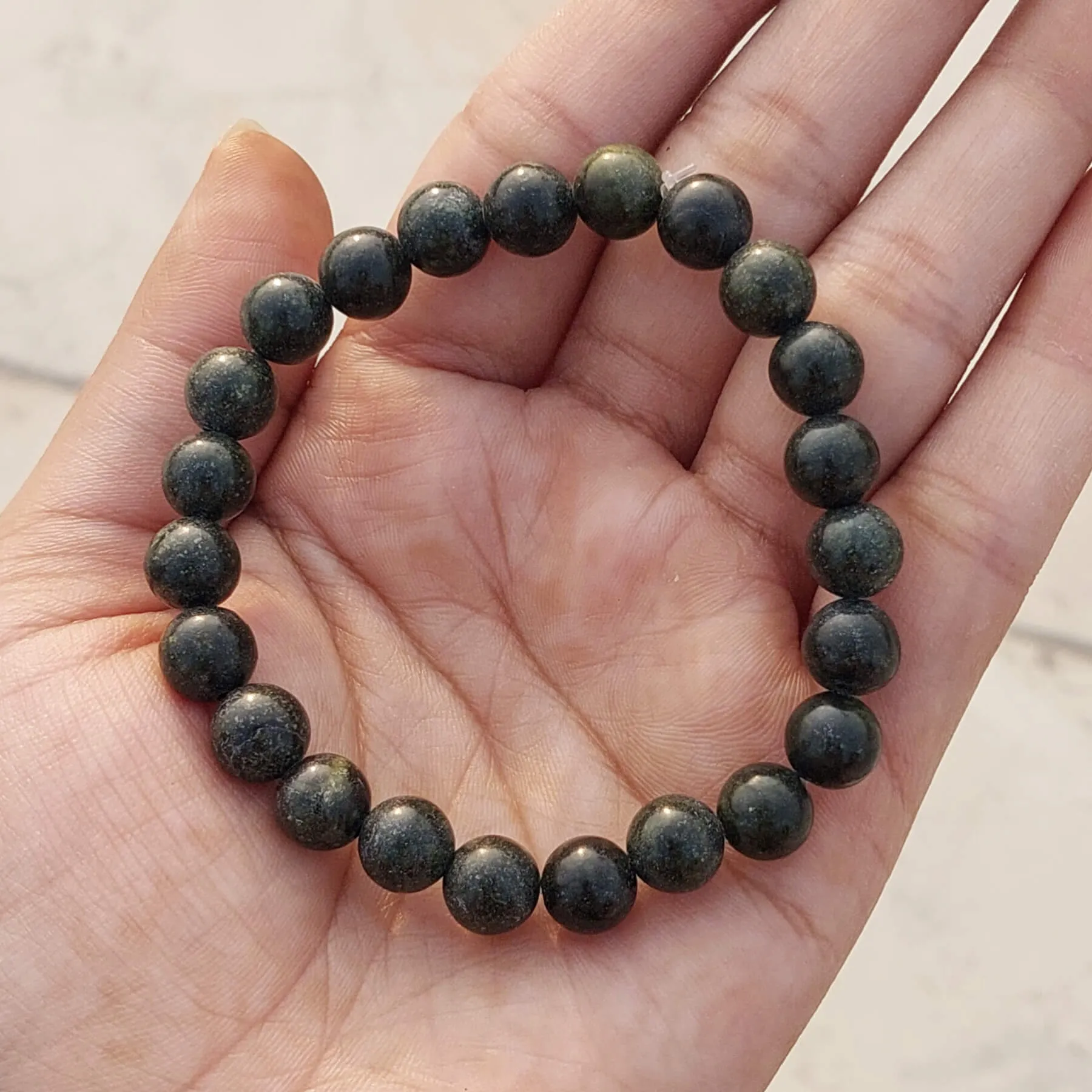 Certified Kambaba Jasper 8mm Natural Stone Bracelet