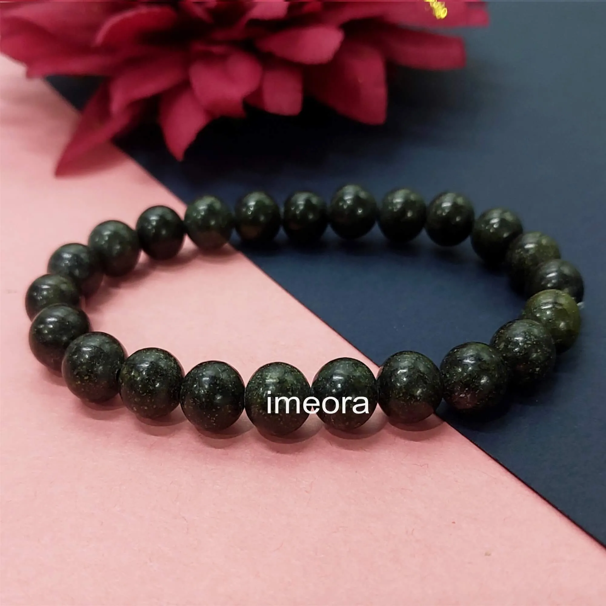 Certified Kambaba Jasper 8mm Natural Stone Bracelet