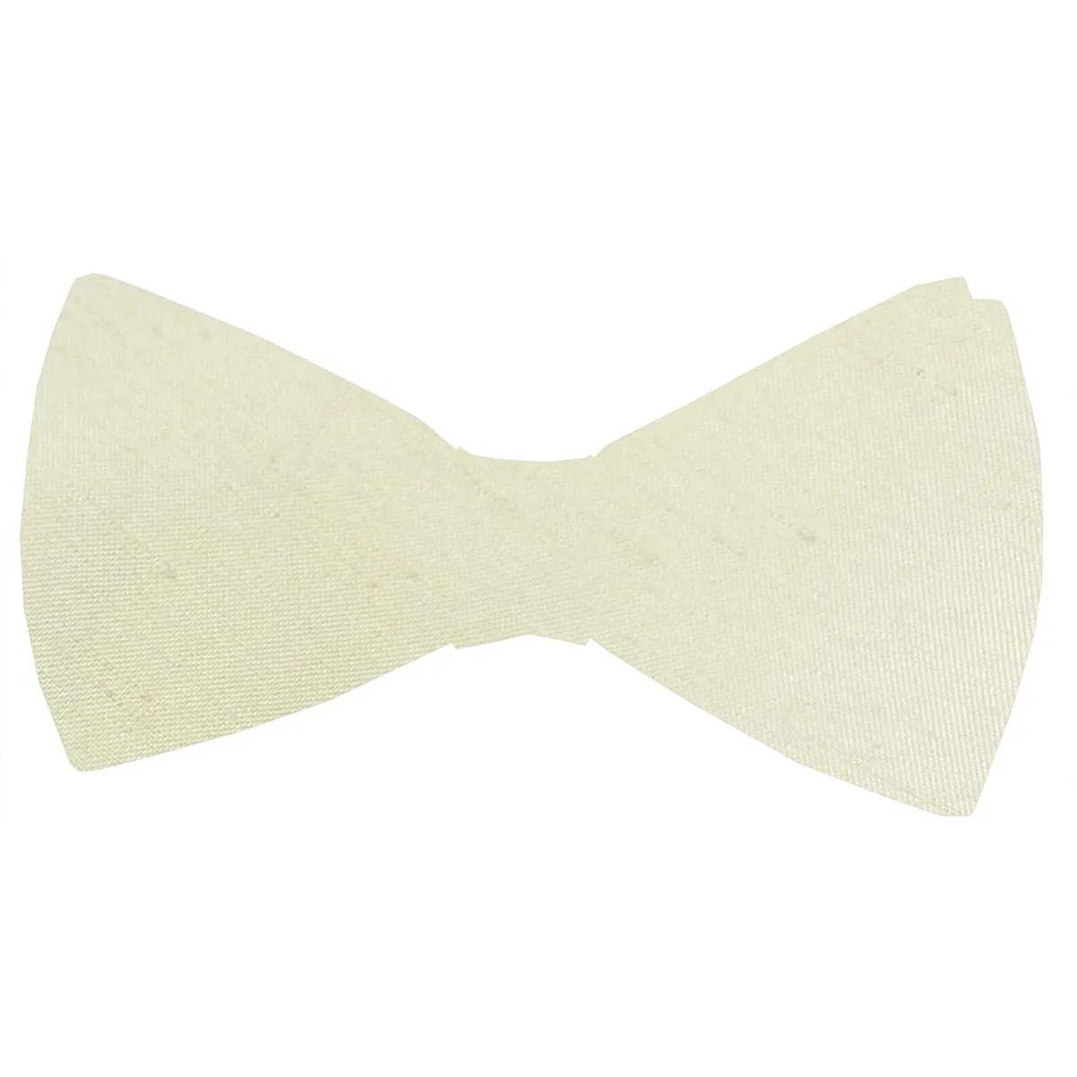 Champagne Ivory Shantung Bow Ties