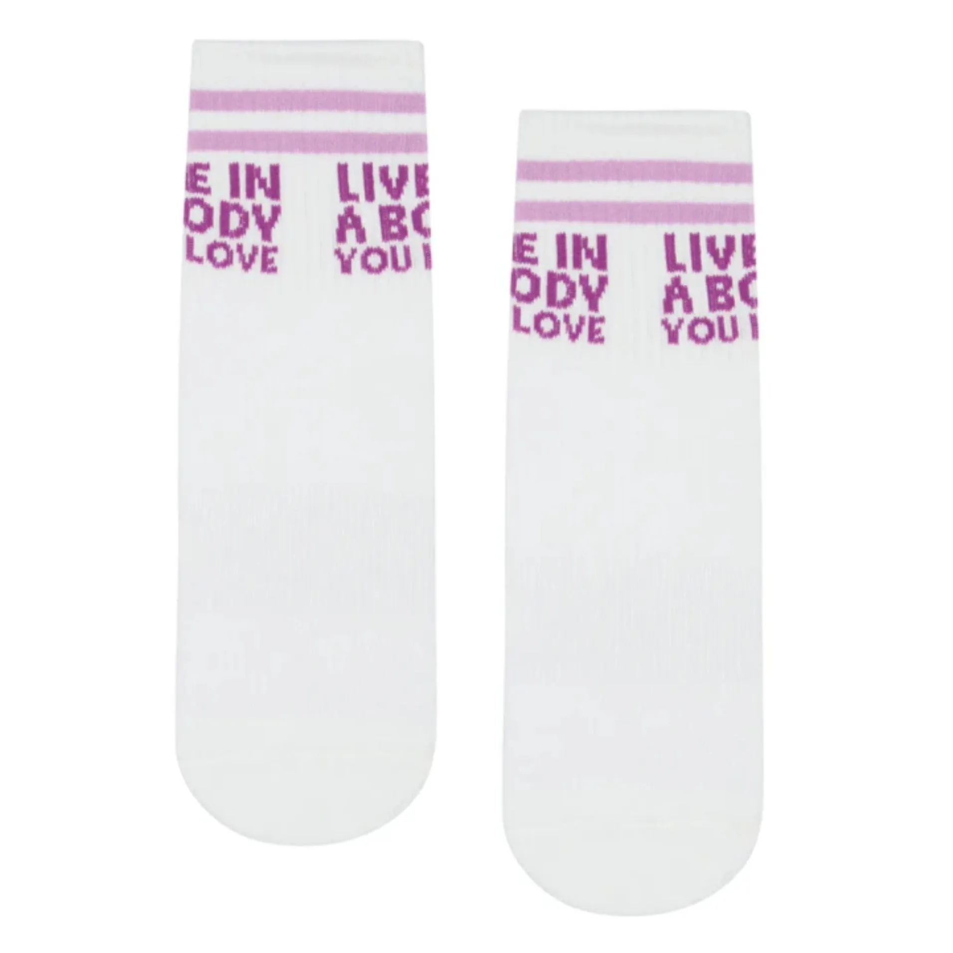 Crew Grip Socks - Lilac Self Love (Barre / Pilates)