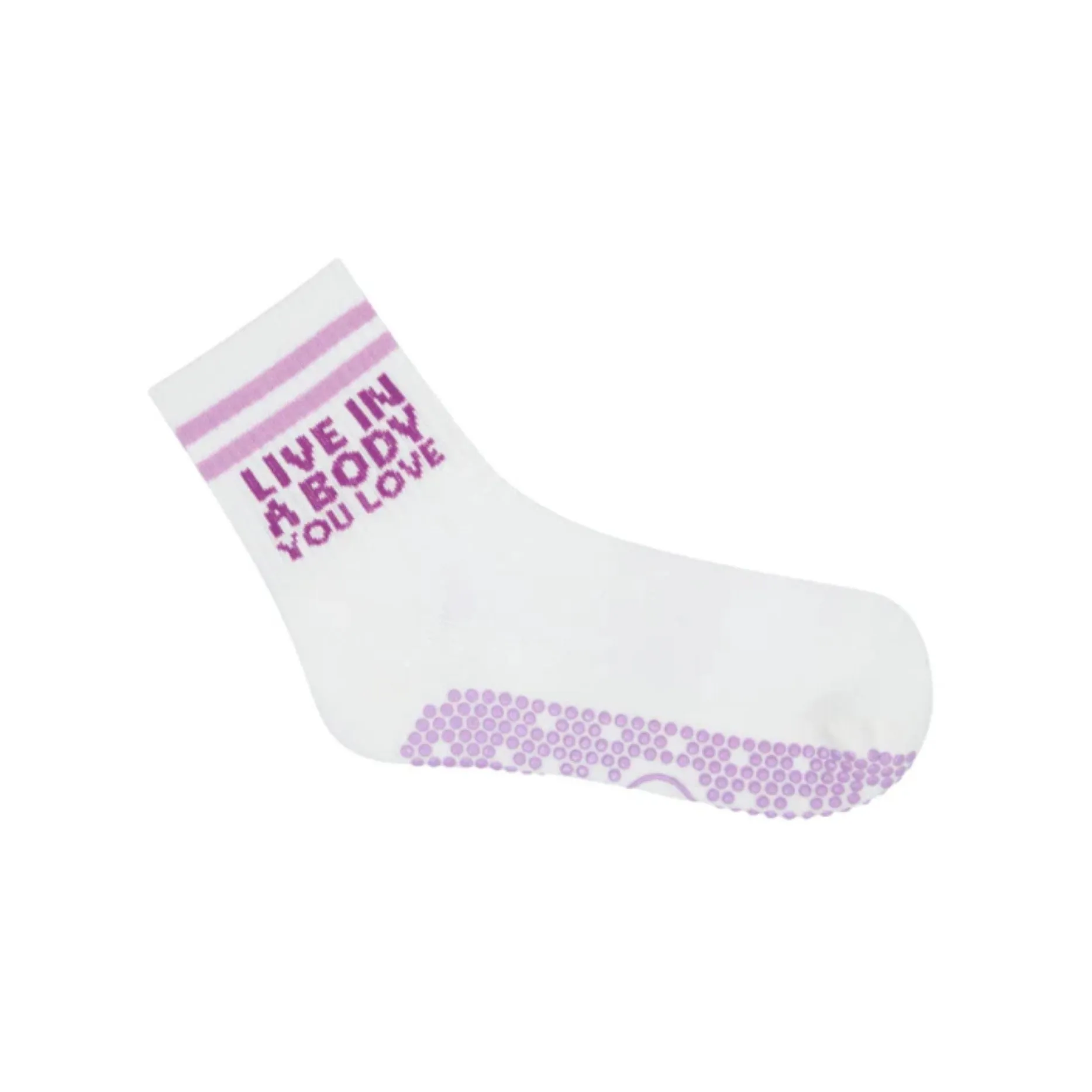 Crew Grip Socks - Lilac Self Love (Barre / Pilates)