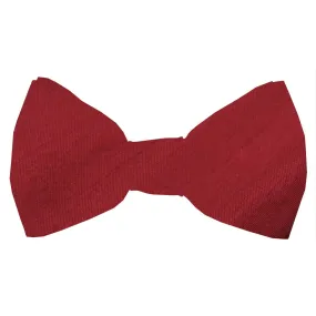 Crimson Shantung Boys Bow Ties