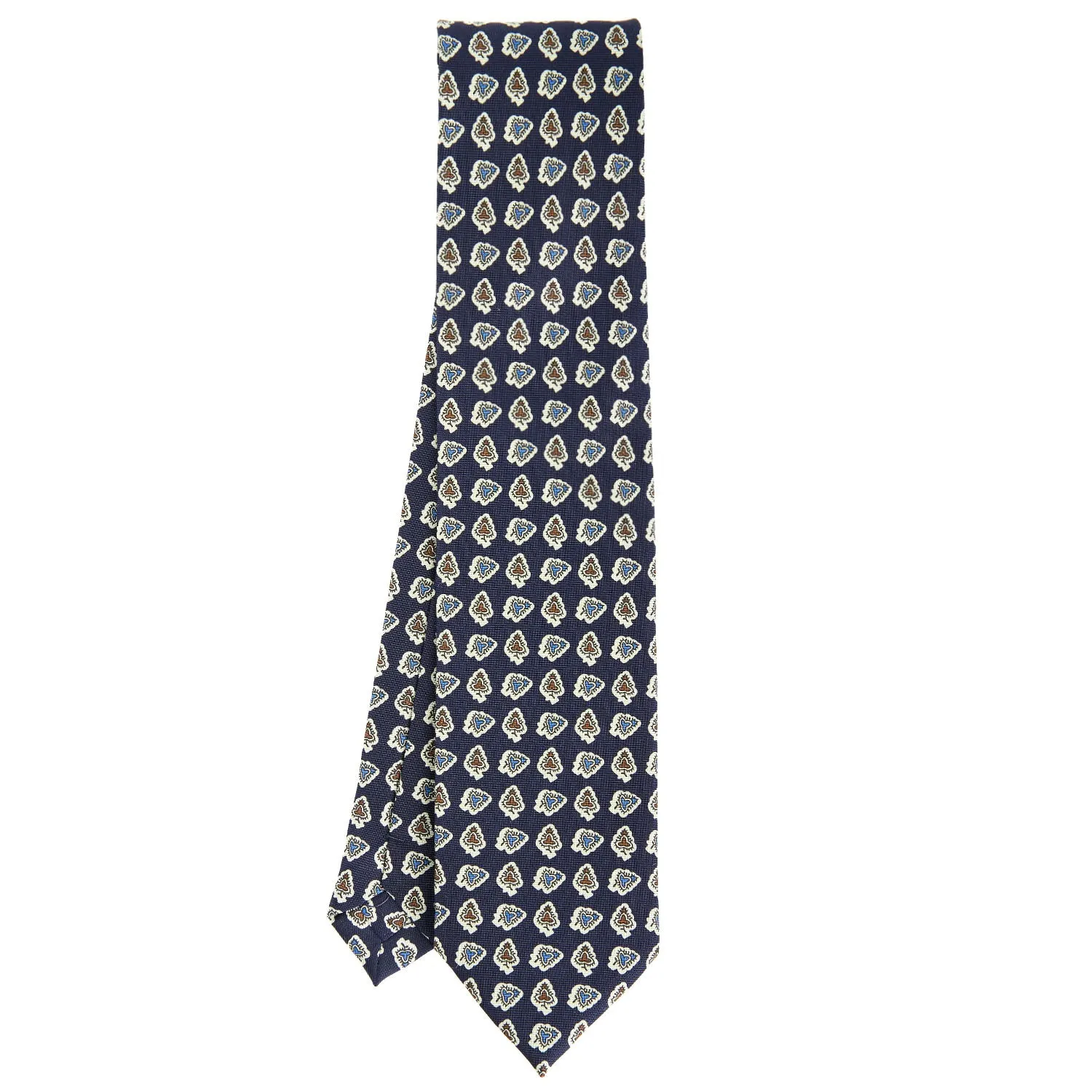 DARK BLUE HERITAGE COLLECTION SILK TIE