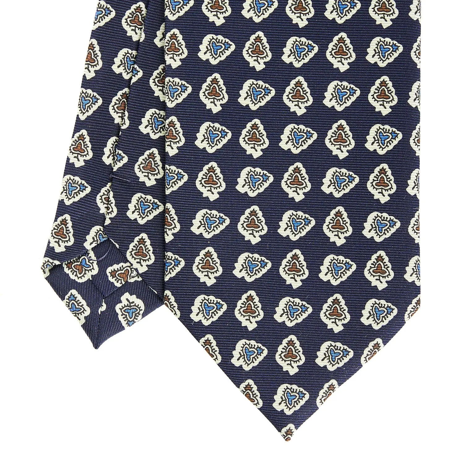 DARK BLUE HERITAGE COLLECTION SILK TIE