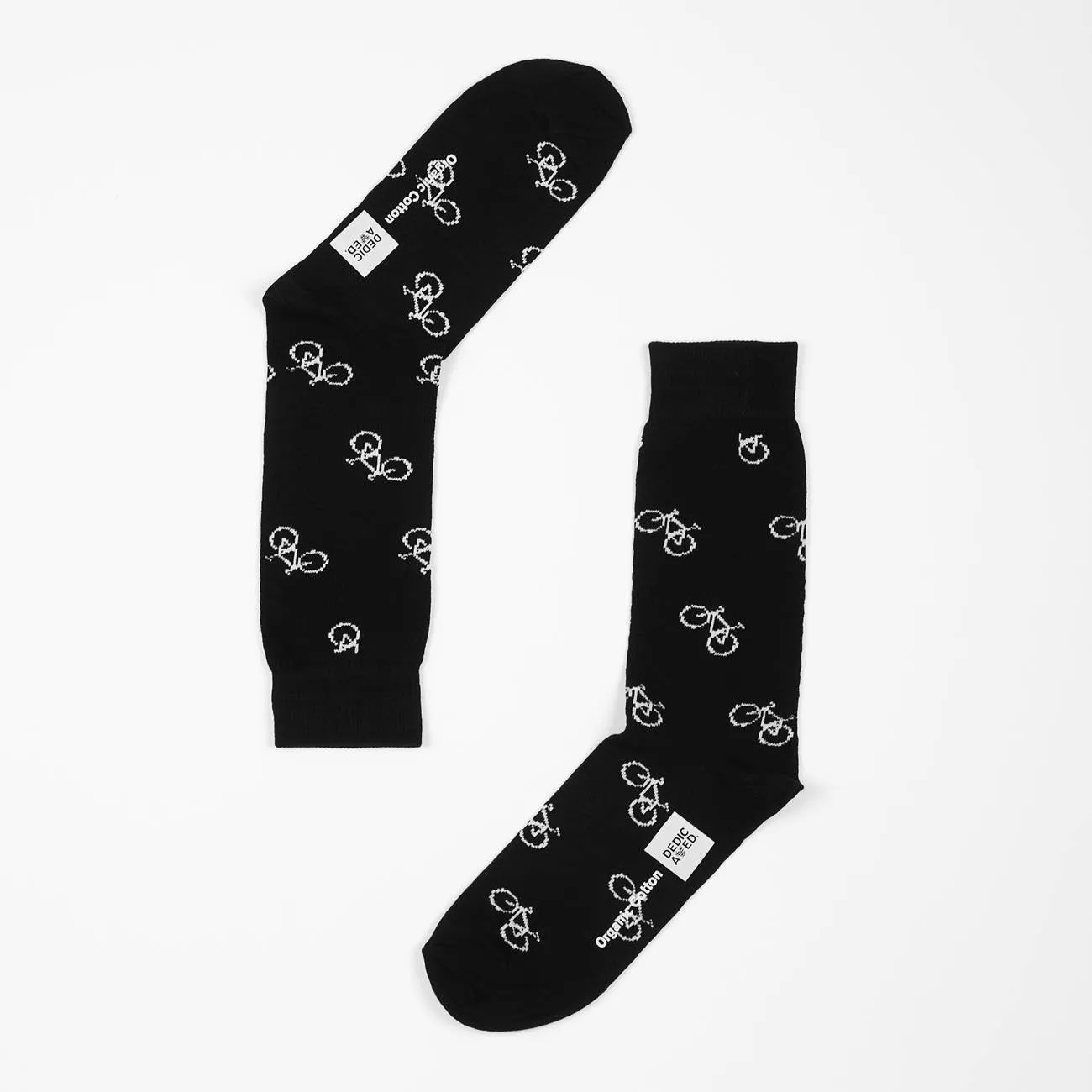 Dedicated Sigtuna Socks Bike Pattern black