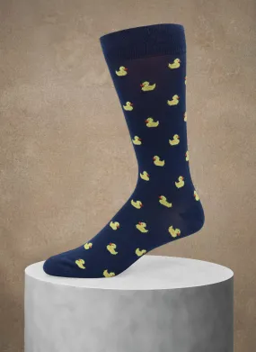 Ducks Sock in Blue