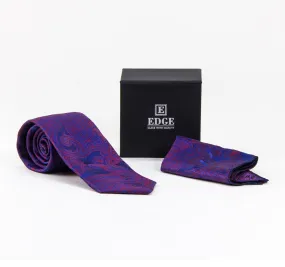 EDGE Two-Piece Tie and Handkerchief Set