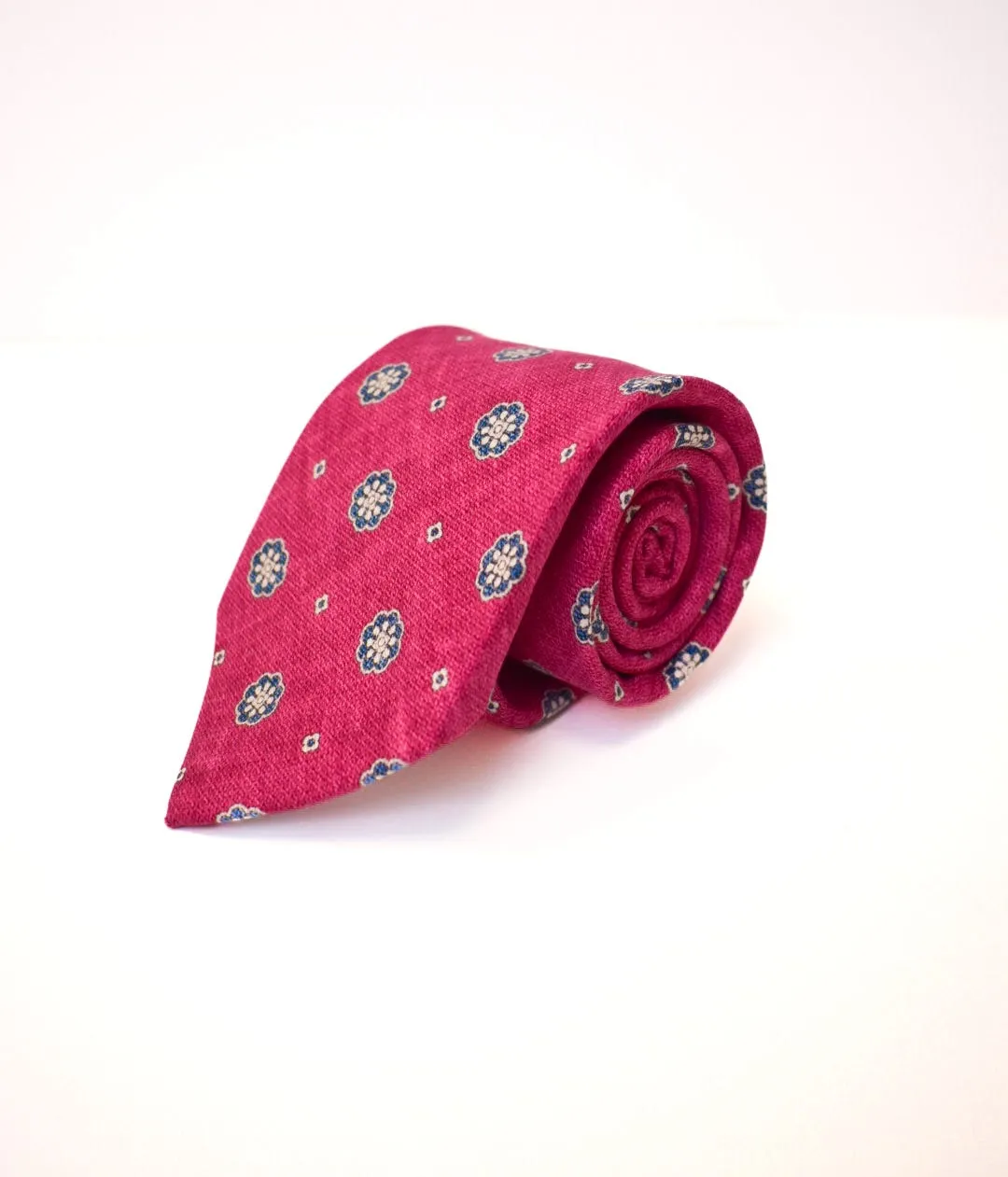 Edward Armah Magenta Neat Tie