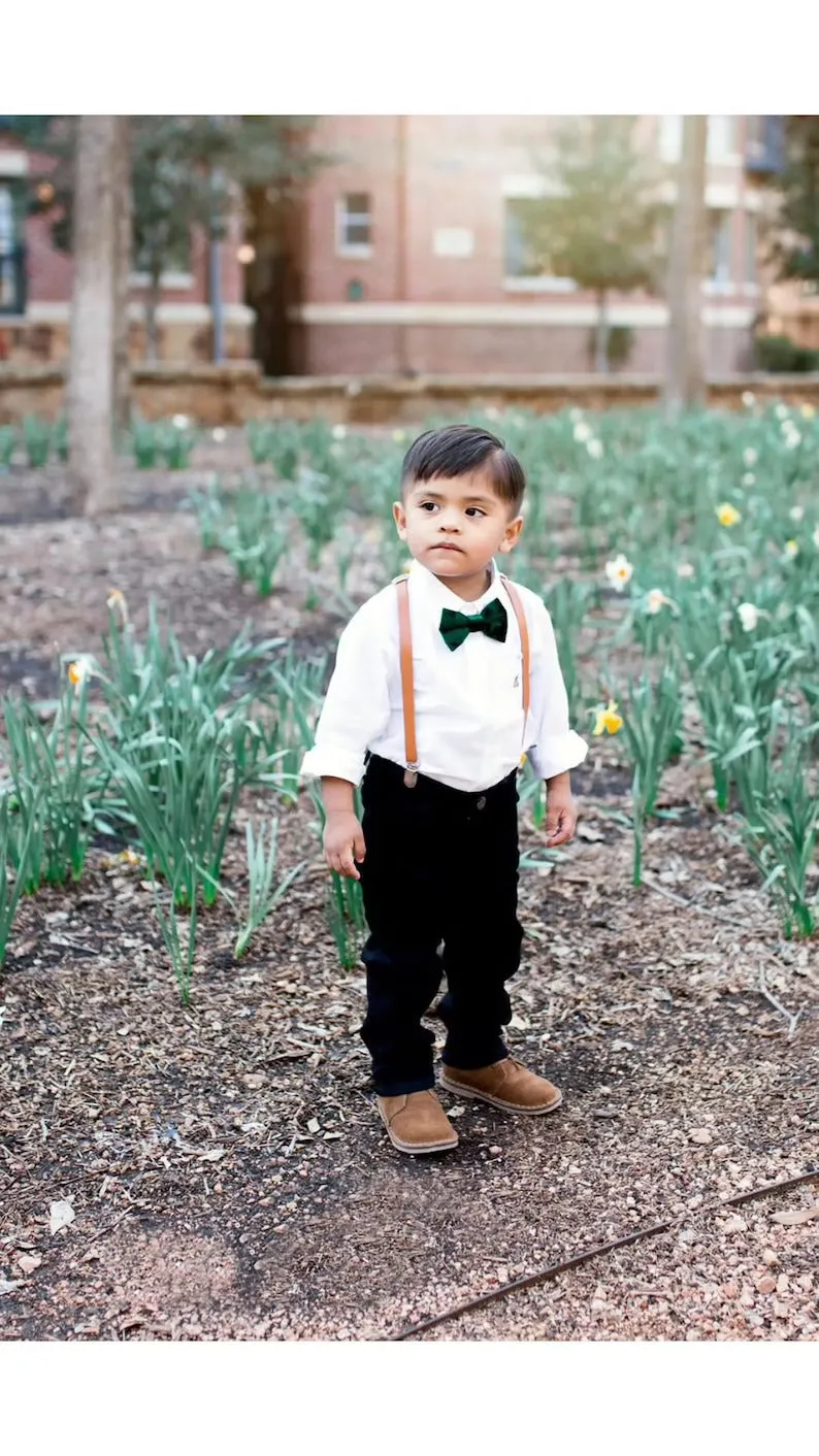 Emerald Green Satin Bow Ties