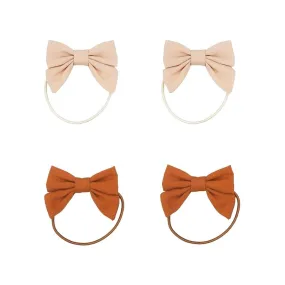 Fable Bow Ponies set of 4 - Oat Sienna