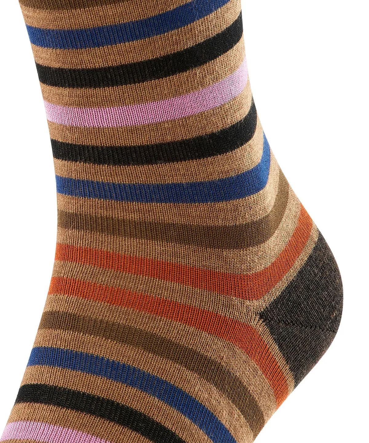 Falke 13279 5306 Tinted Stripe Sock Canvas/Cinnamon