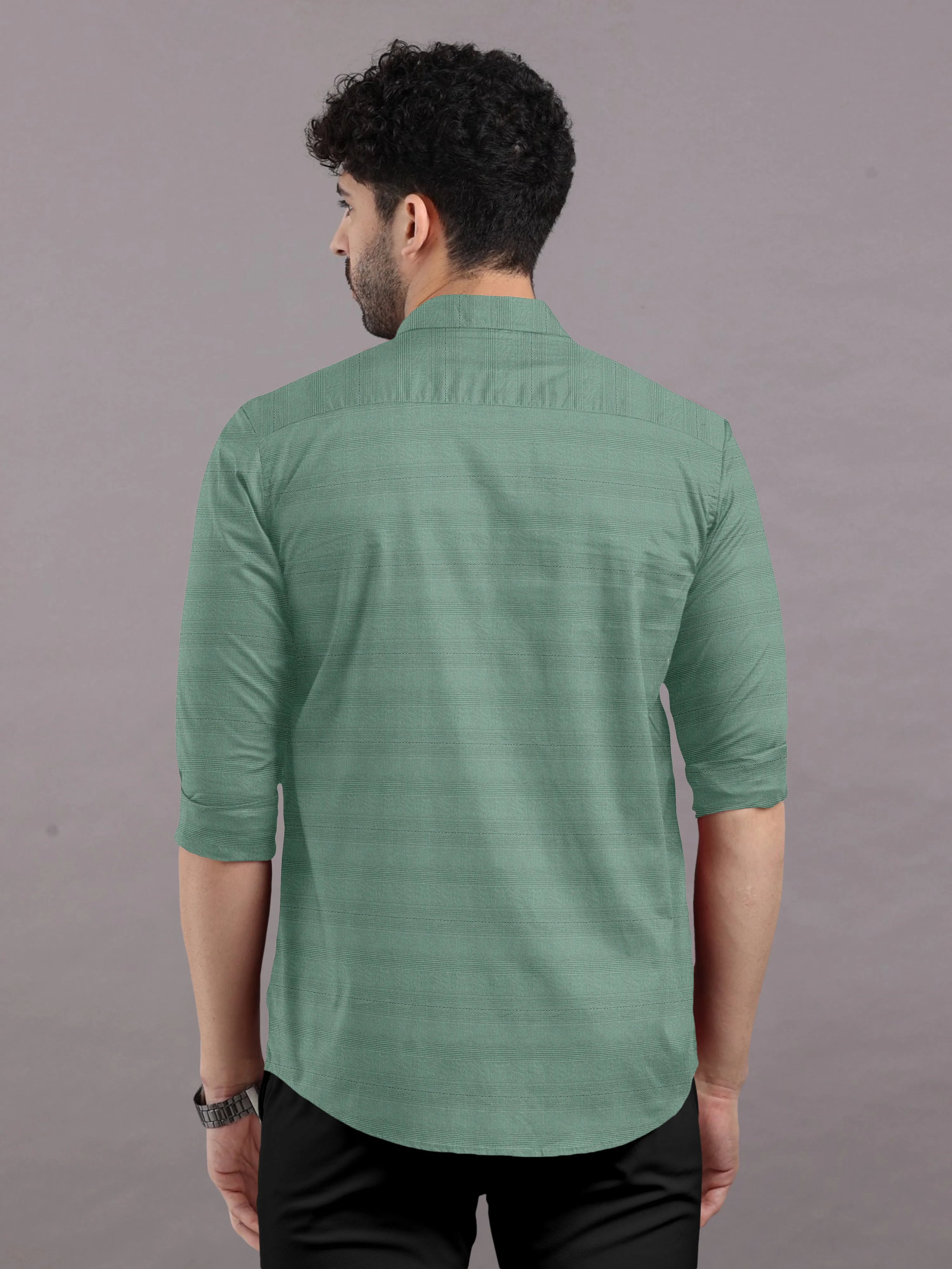 Fern Green Checked Shirt