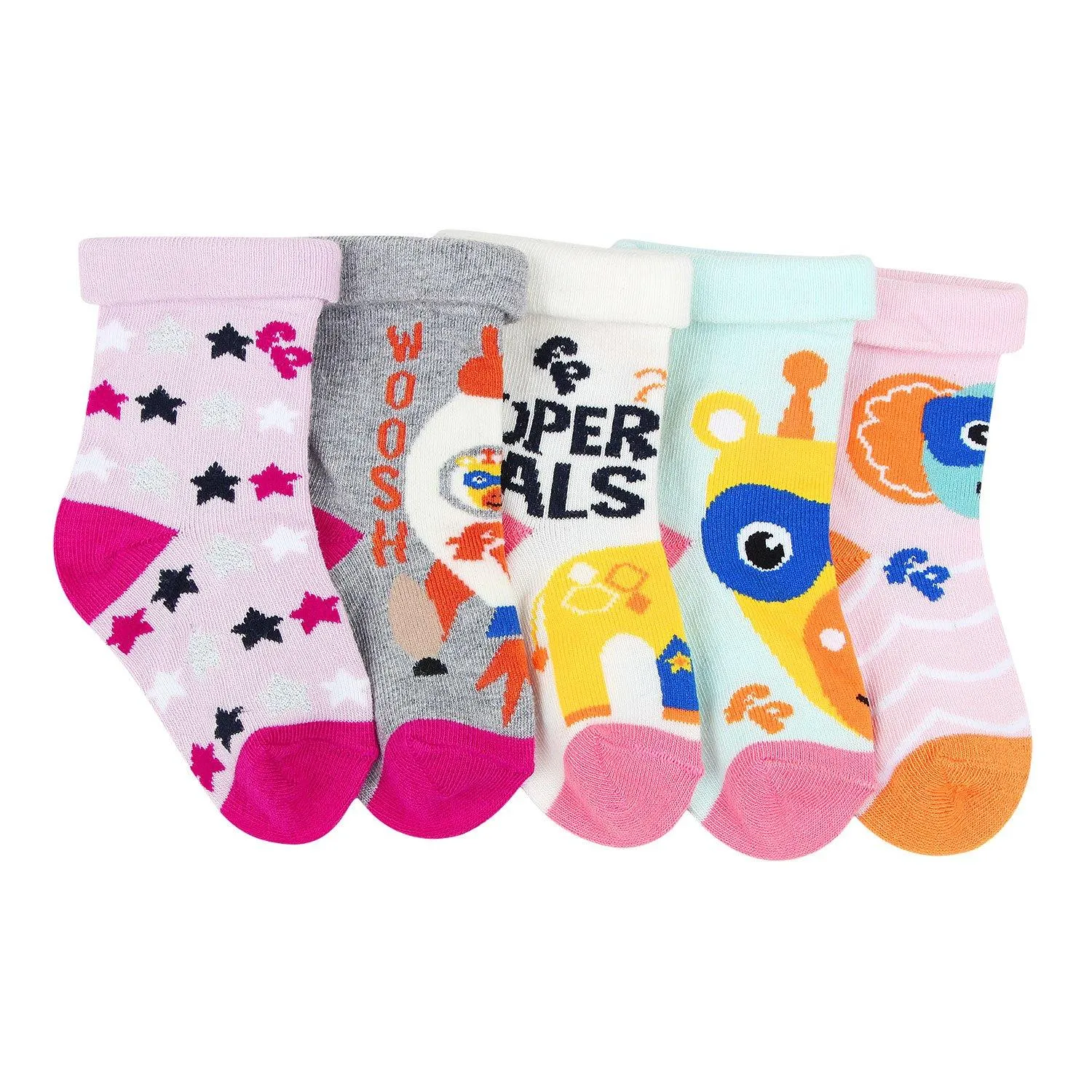 Fisher Price Socks For Newborn Pack Of 5