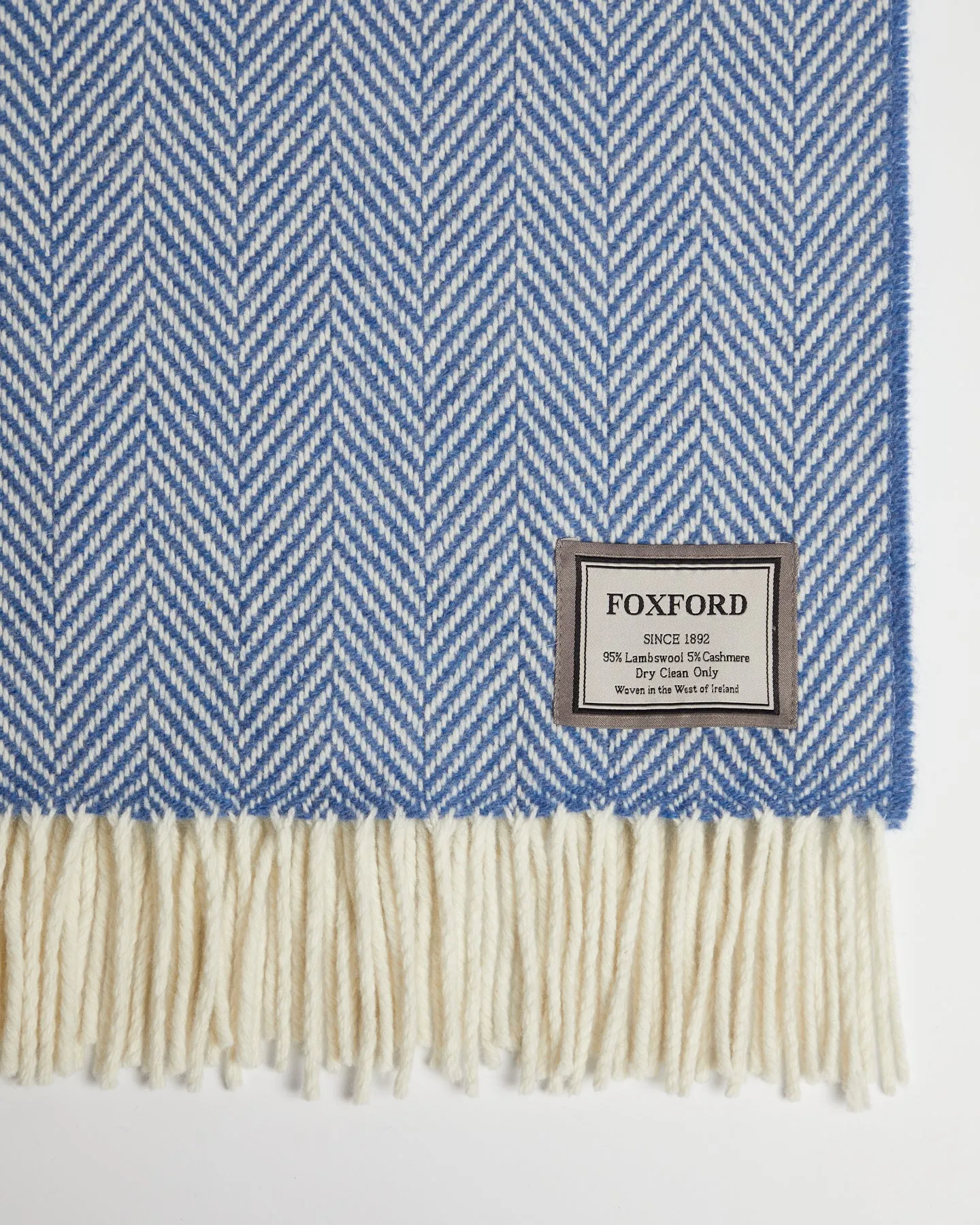 Foxford Inishmore Cashmere and Lambswool Throw