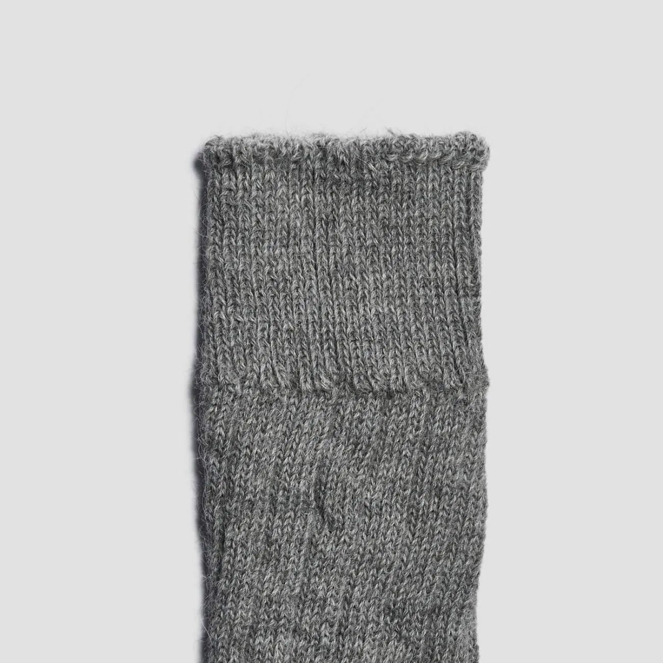 Grey Alpaca Bed Socks