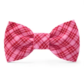 Heather Taylor Home x TFD Katherine Plaid Valentine Dog Bow Tie