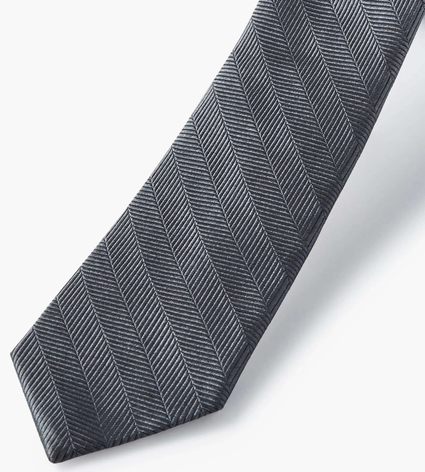 Herringbone Solid Tie