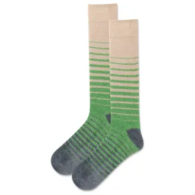 Hot Sox Mens Stripe Non-Skid Slipper Sock