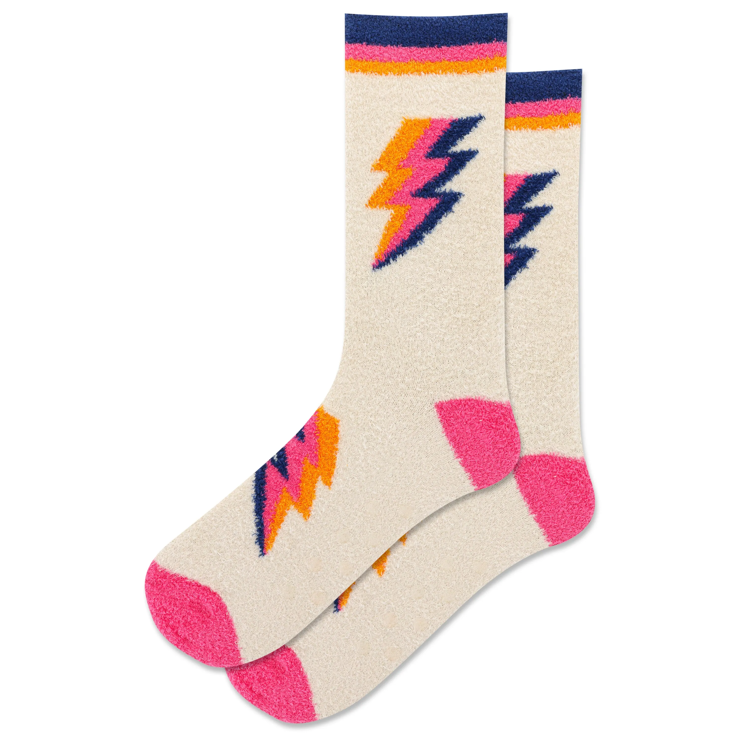 Hot Sox Womens Bolt Non-Skid Slipper Sock