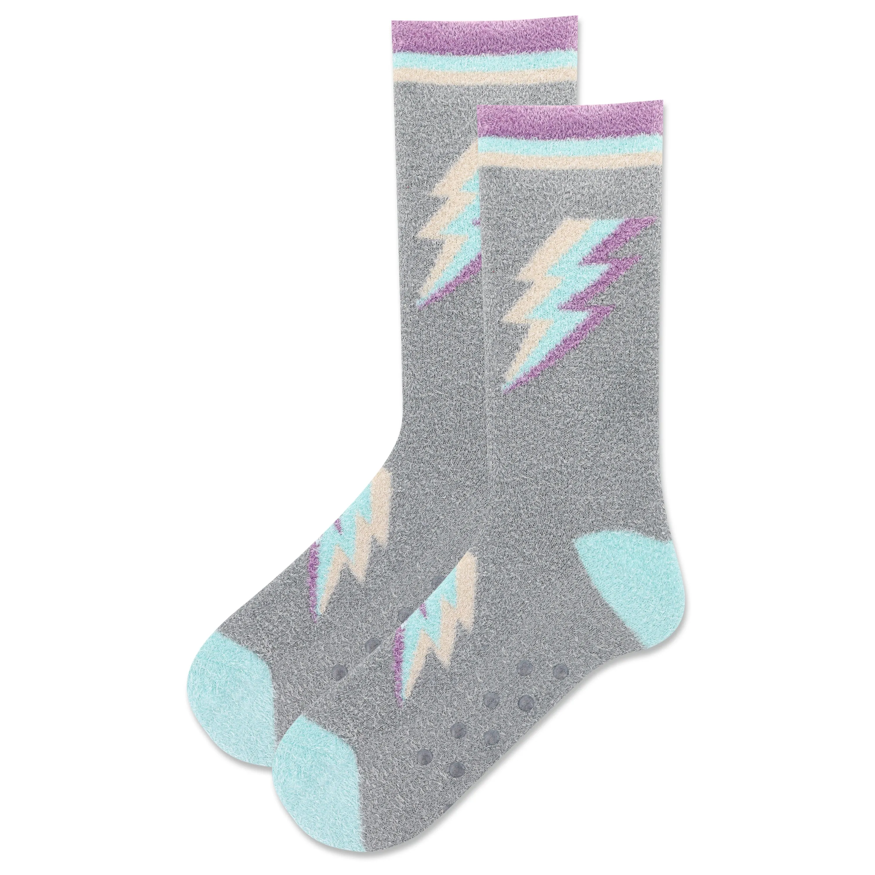 Hot Sox Womens Bolt Non-Skid Slipper Sock