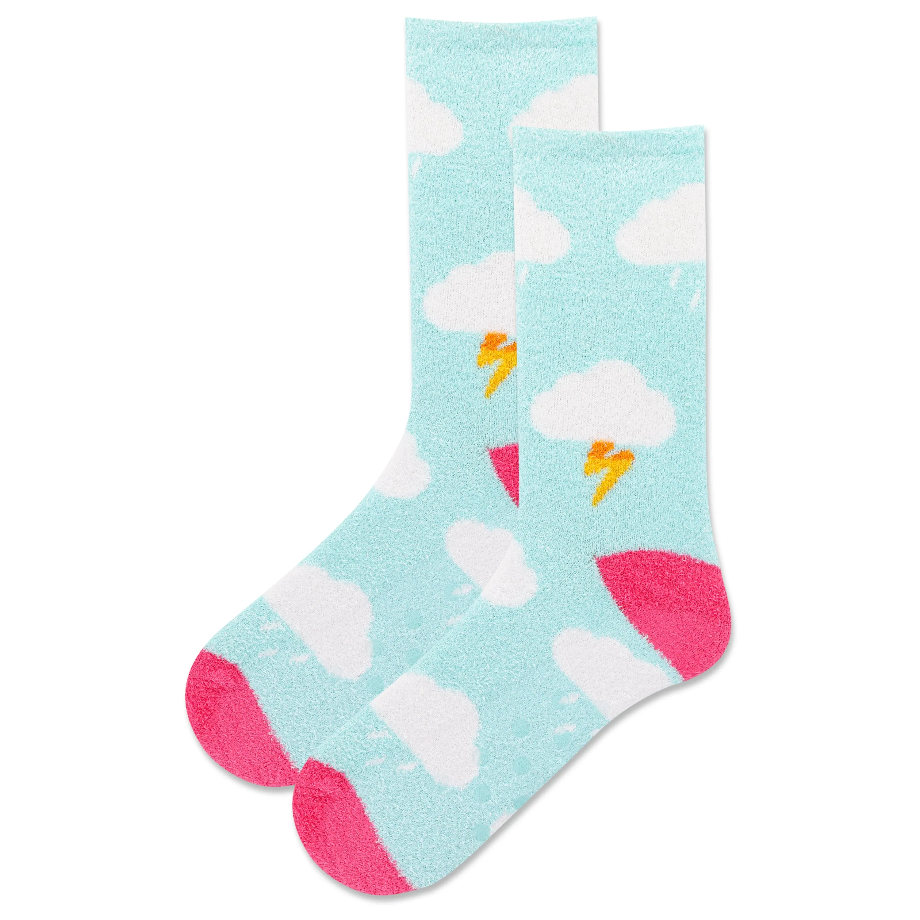 Hot Sox Womens Clouds Non-Skid Slipper Socks