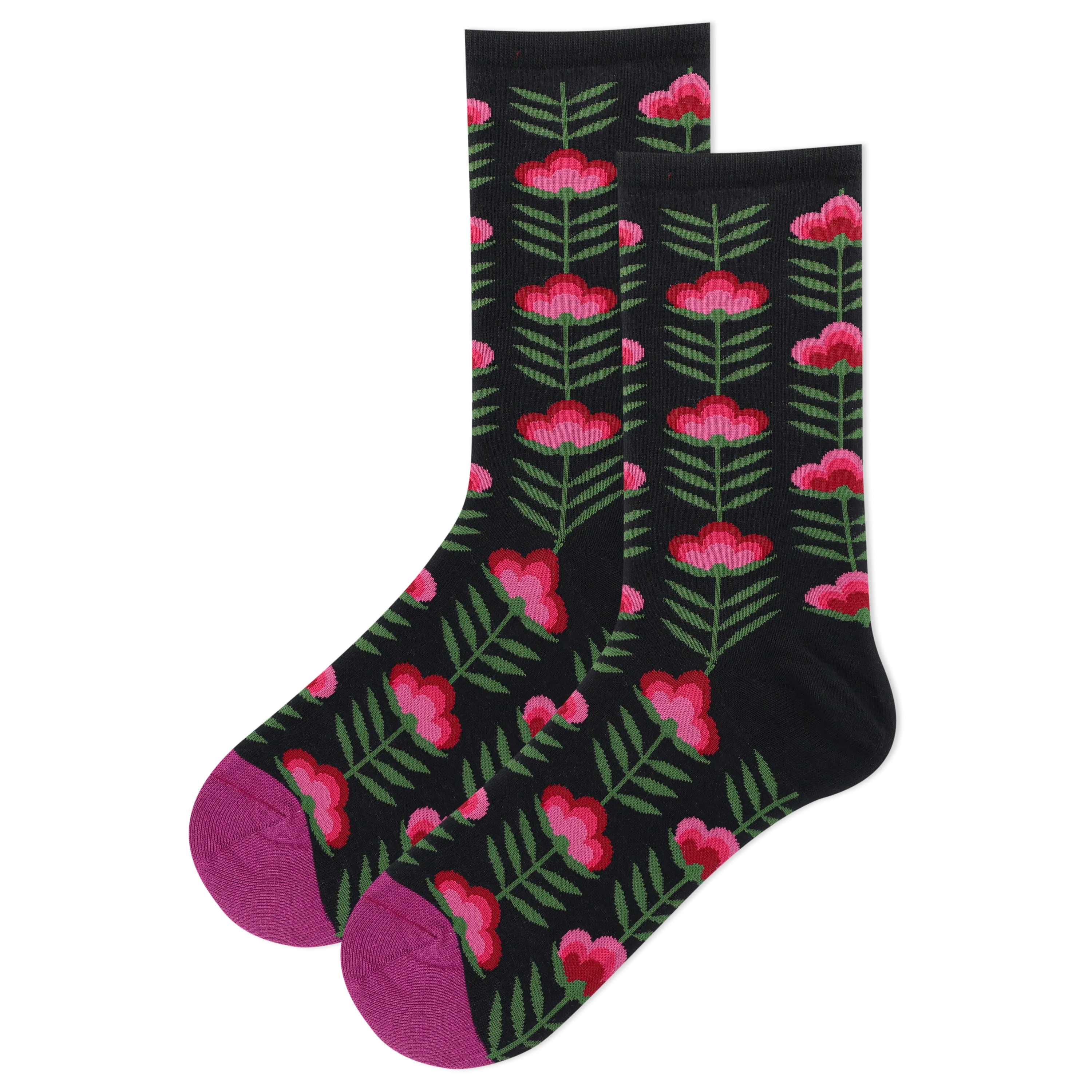 HOTSOX Women's Retro Floral Crew Sock