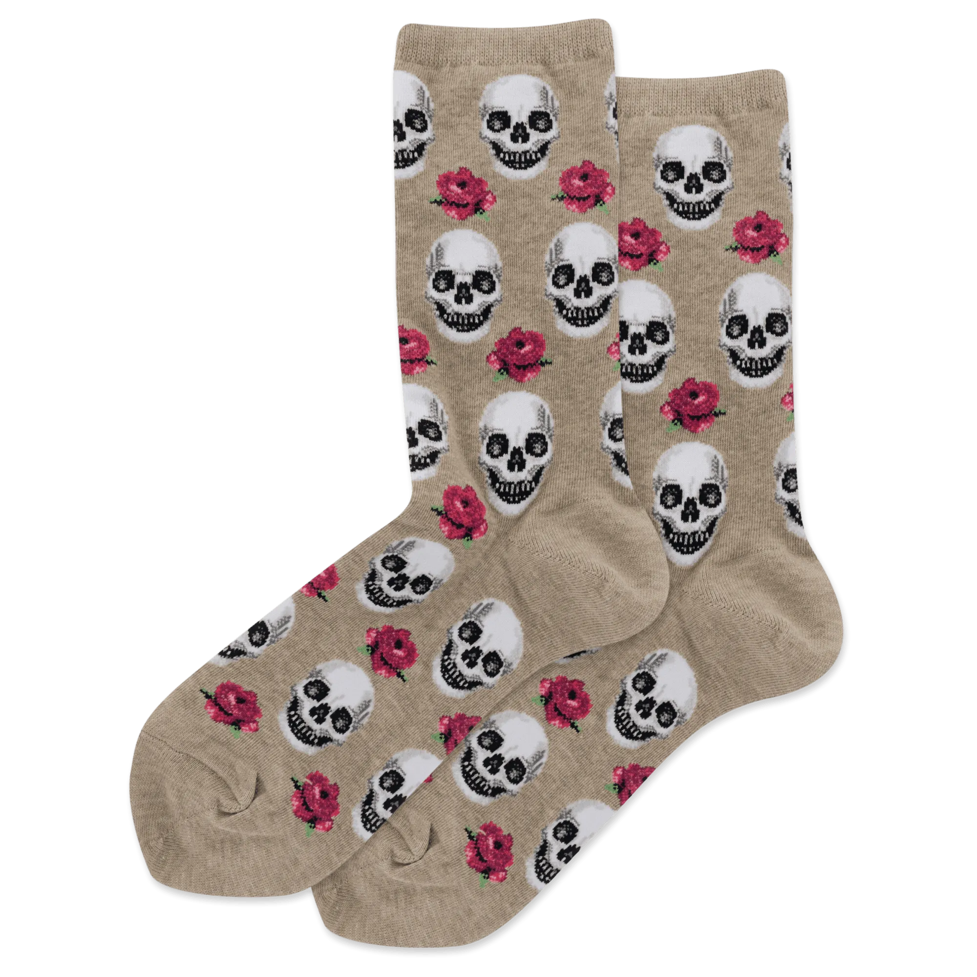 HOTSOX Women's Skull and Roses Socks