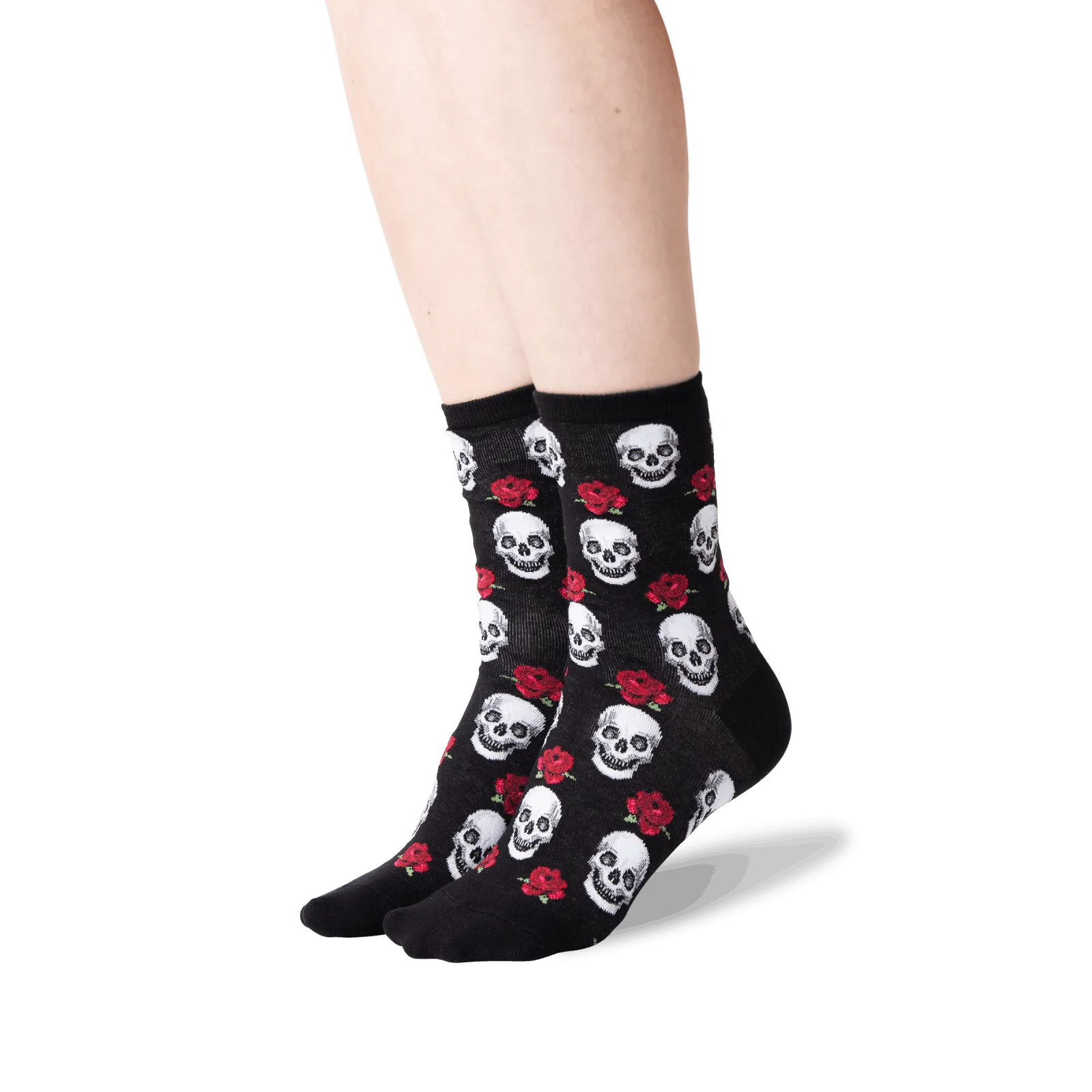 HOTSOX Women's Skull and Roses Socks