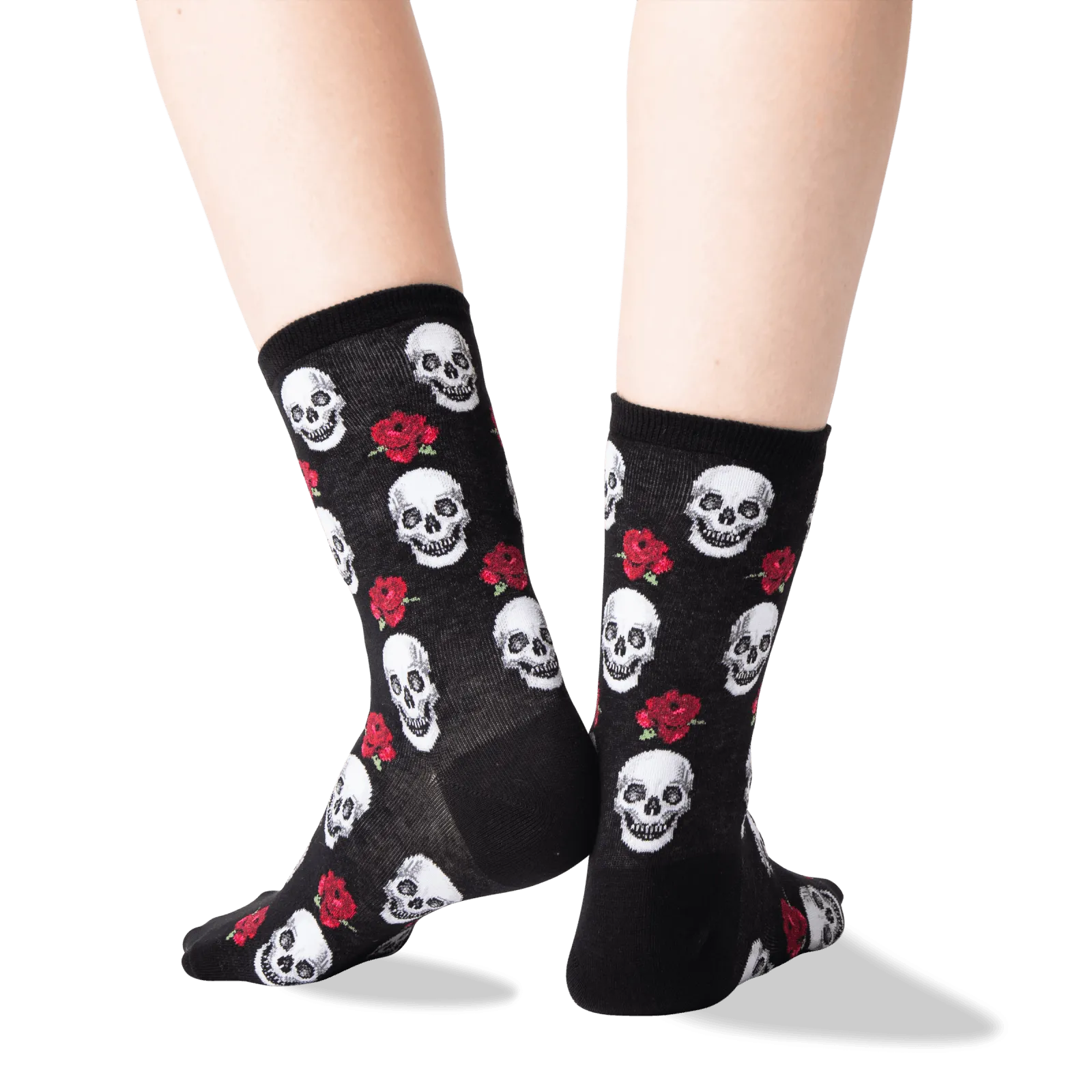 HOTSOX Women's Skull and Roses Socks