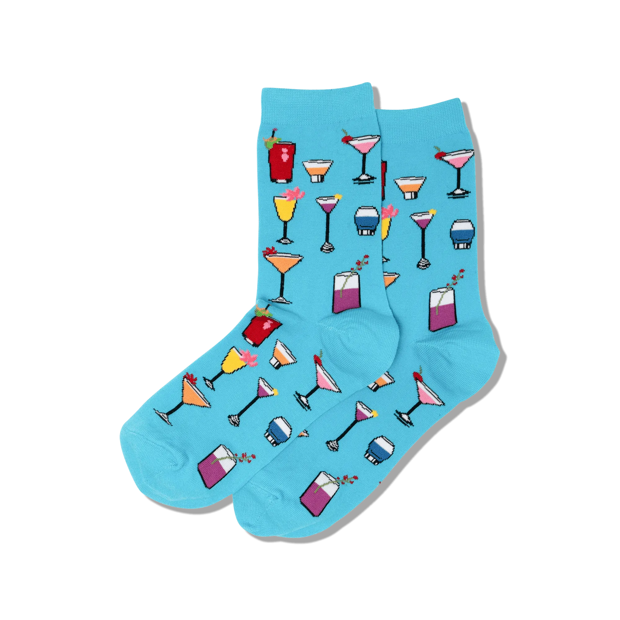 HOTSOX Women's Tropical Drinks Crew Socks