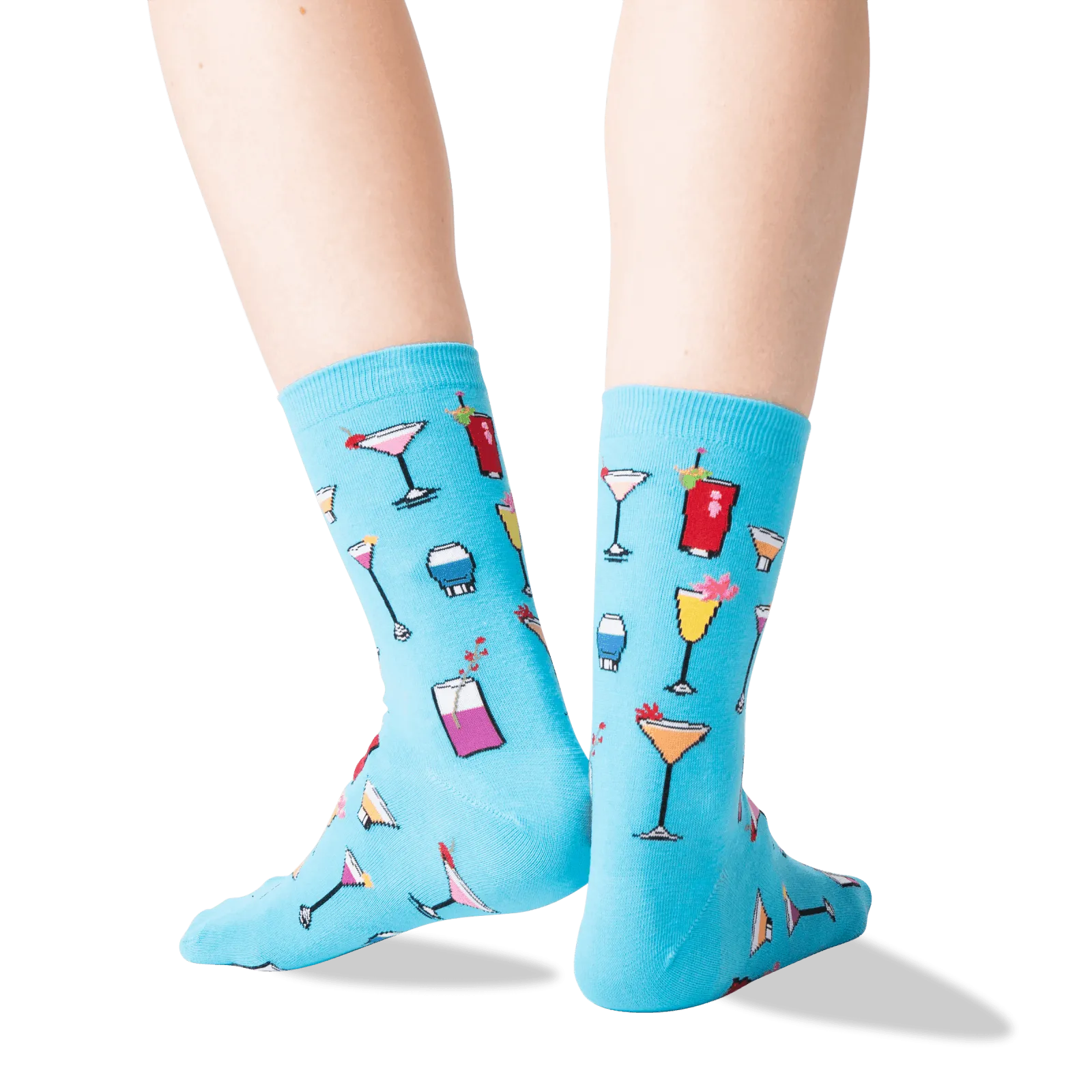 HOTSOX Women's Tropical Drinks Crew Socks