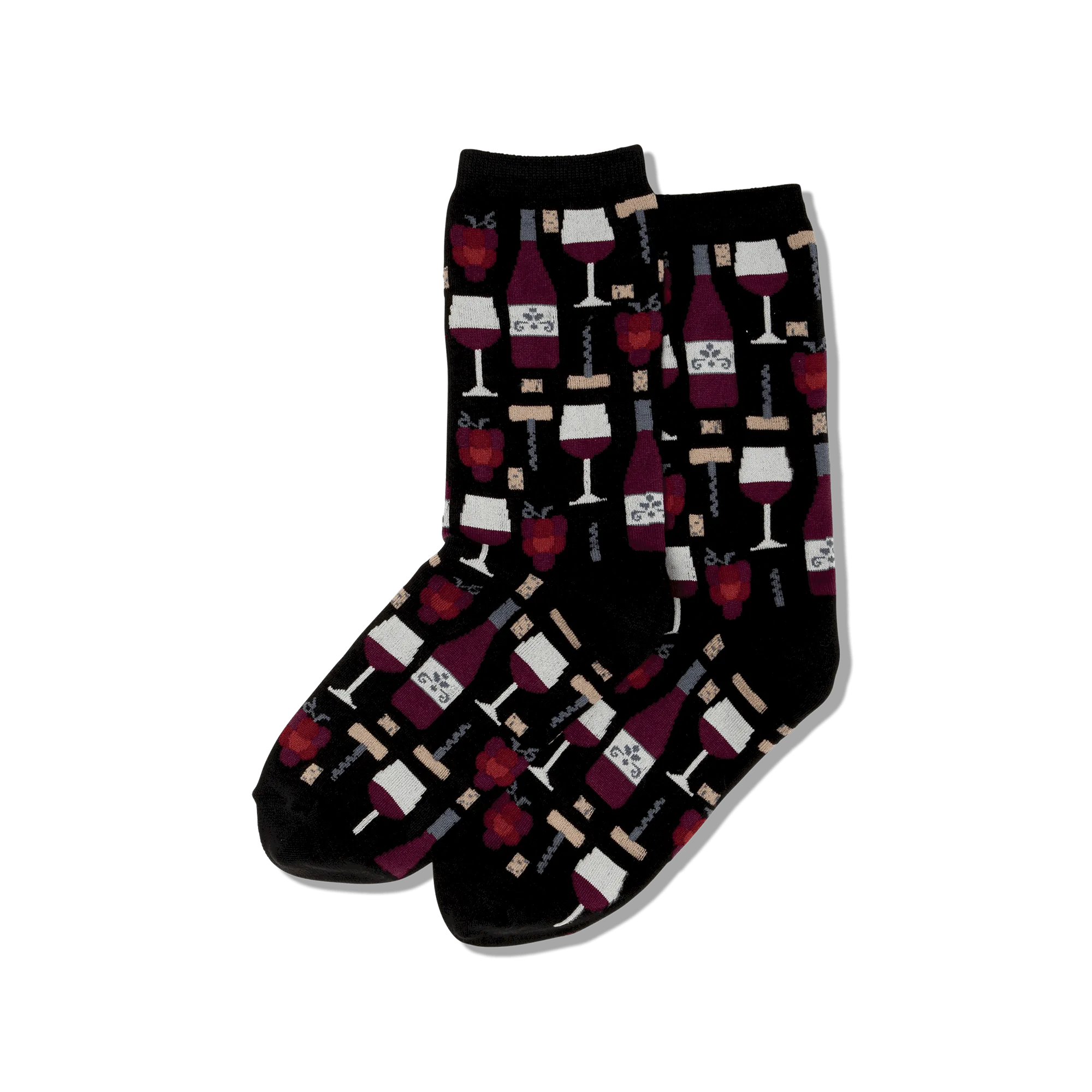 HOTSOX Women's Wine Crew Socks