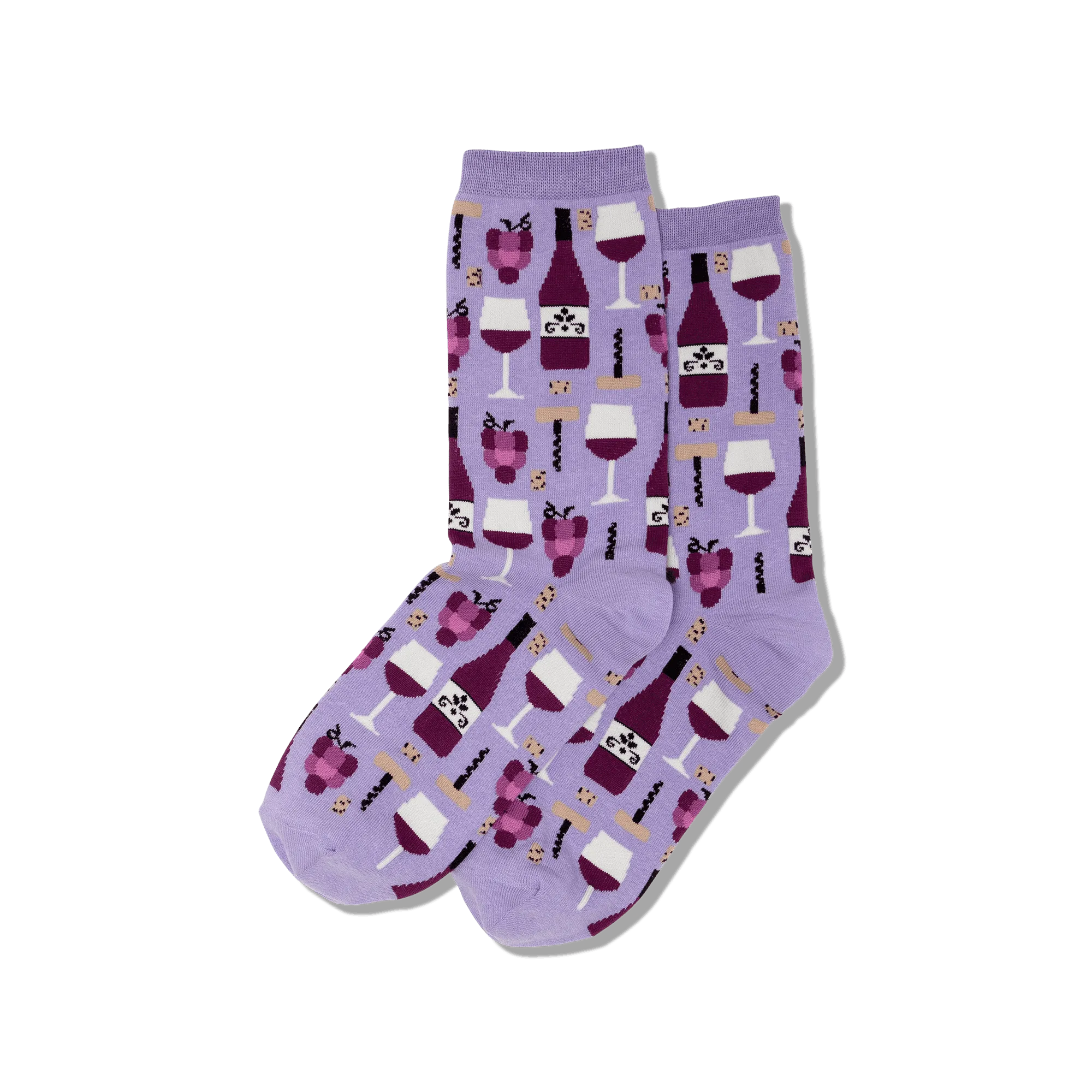 HOTSOX Women's Wine Crew Socks