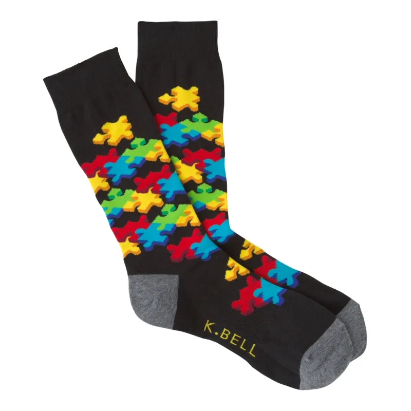 K Bell 3D Jigsaw Socks for Adults