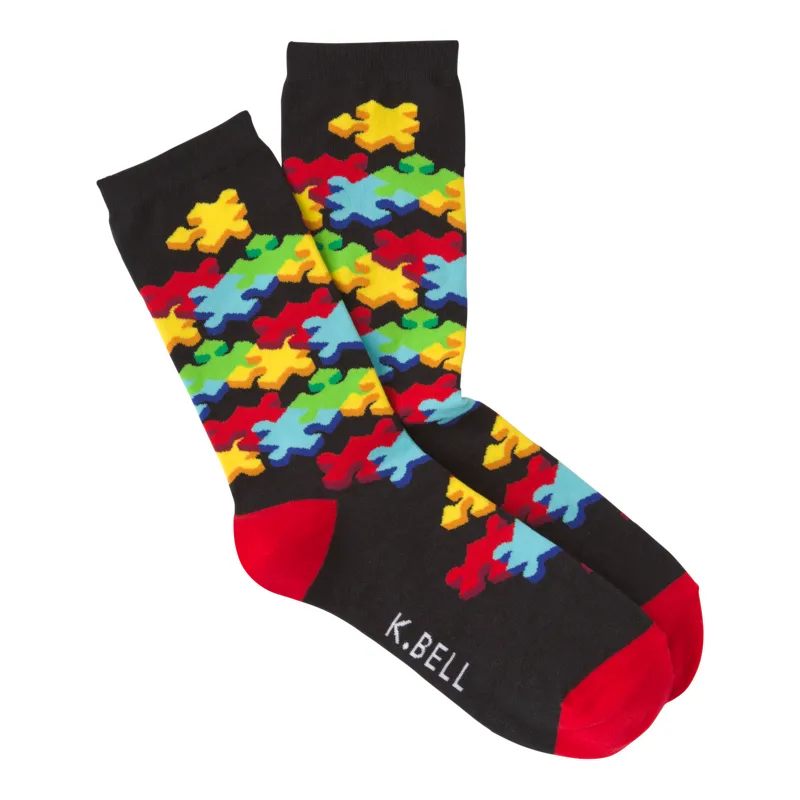 K Bell 3D Jigsaw Socks for Adults