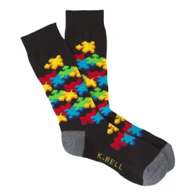 K Bell 3D Jigsaw Socks for Adults