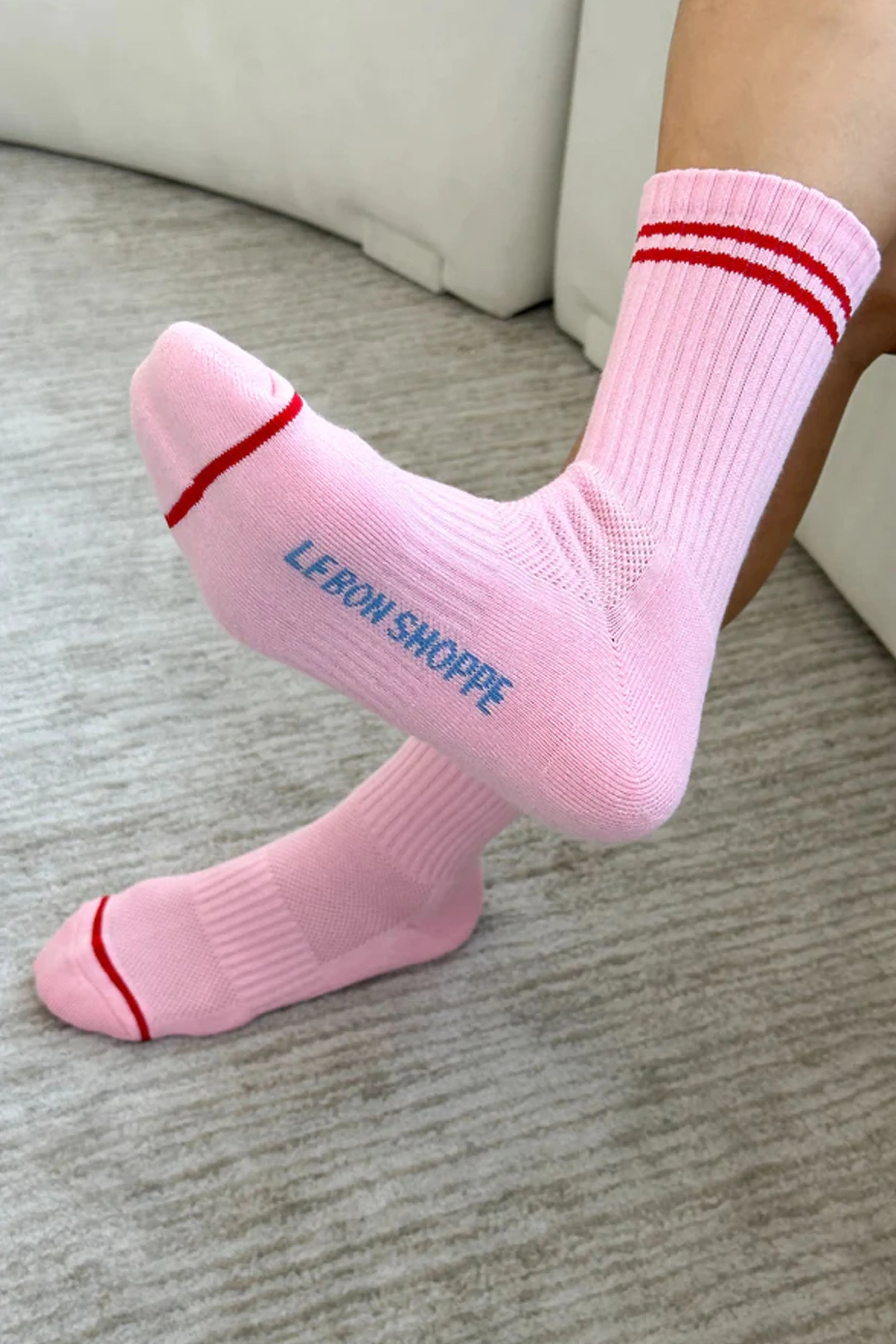 Le Bon Shoppe Boyfriend Amour Pink Socks