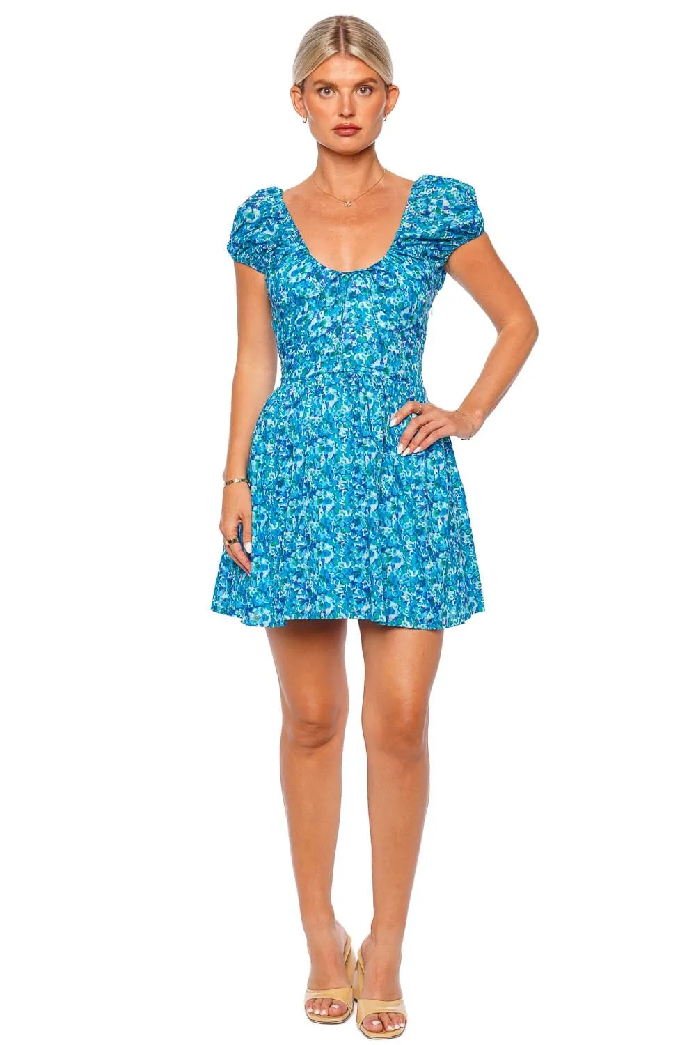 Limone Stellina Floral Mini Dress