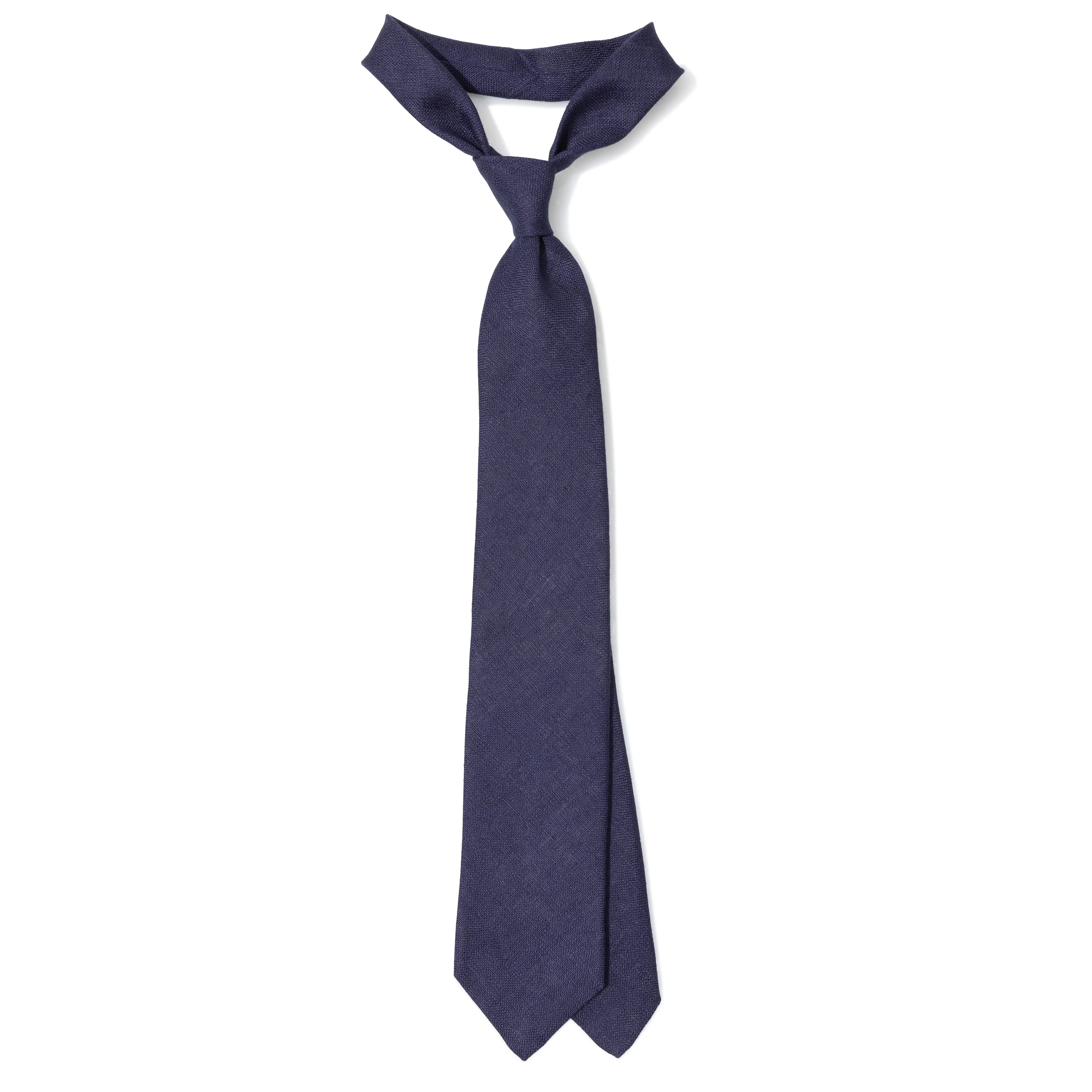 Linen Solid Tipped Tie