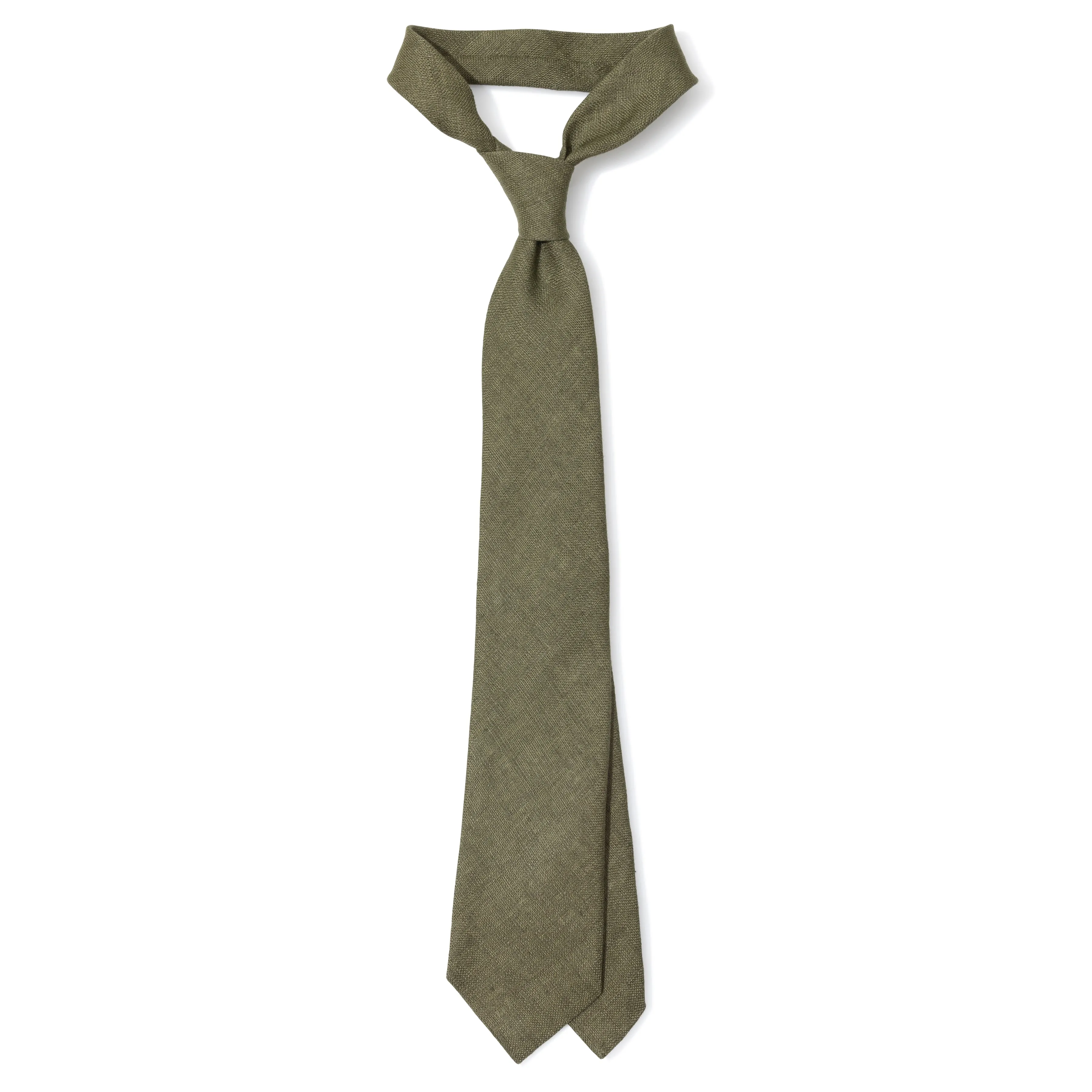 Linen Solid Tipped Tie