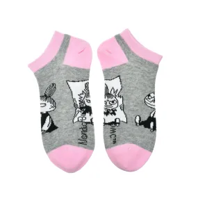 Little My Ladies Ankle Socks Grey-pink - Nordicbuddies