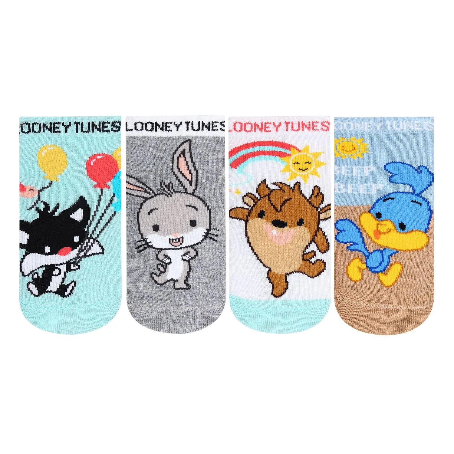 Looney Tunes Newborn Baby Socks - Pack Of 4