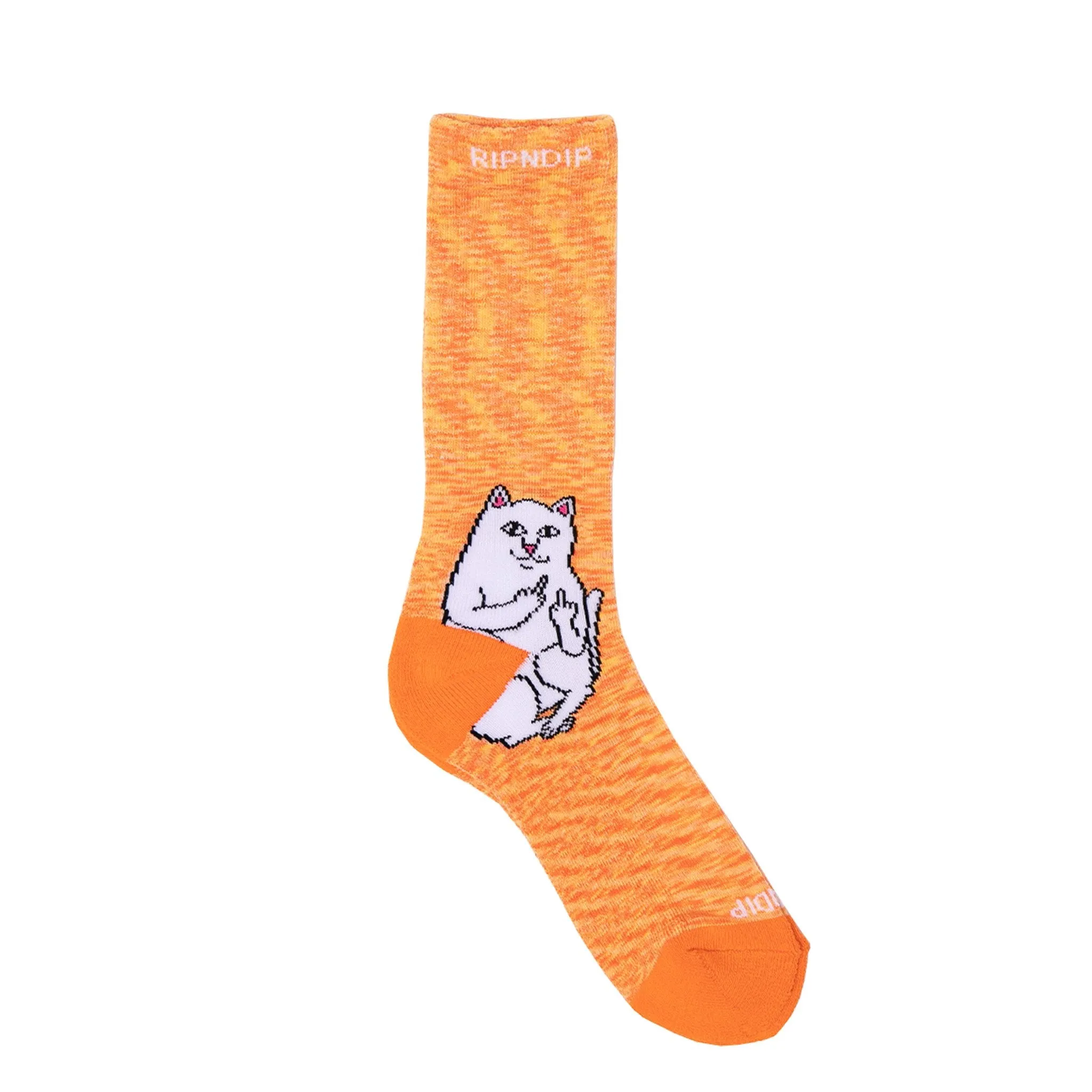 Lord Nermal Socks (Orange Speckle)