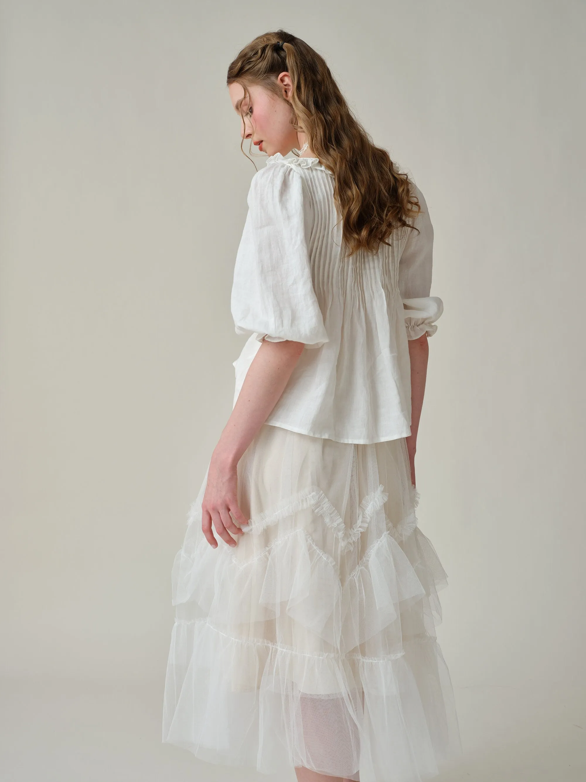 Louise 11 | handmade victorian vintage linen blouse