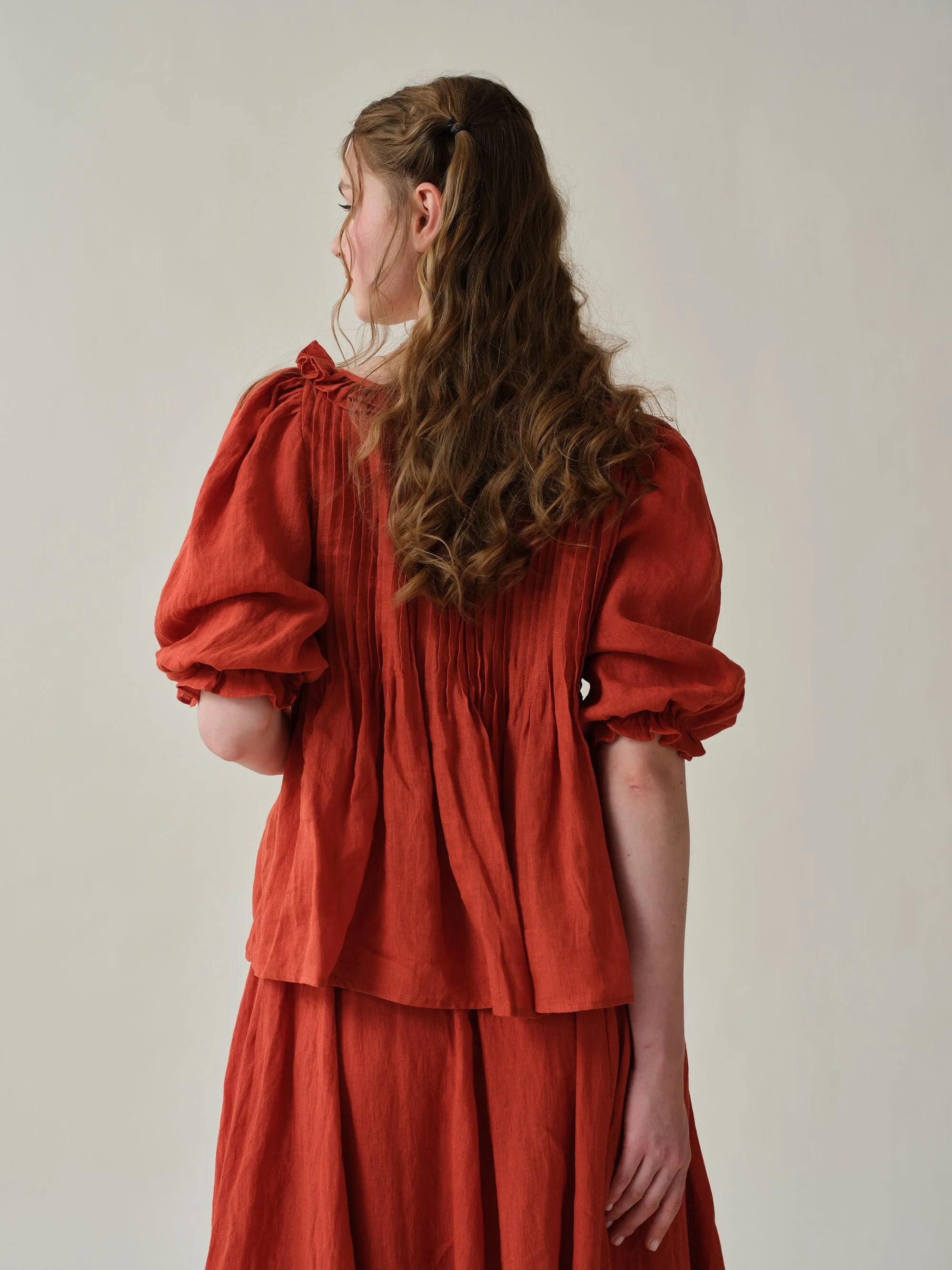 Louise 11 | handmade victorian vintage linen blouse