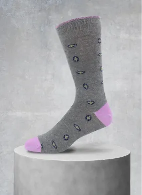 Medallions Sock in Grey