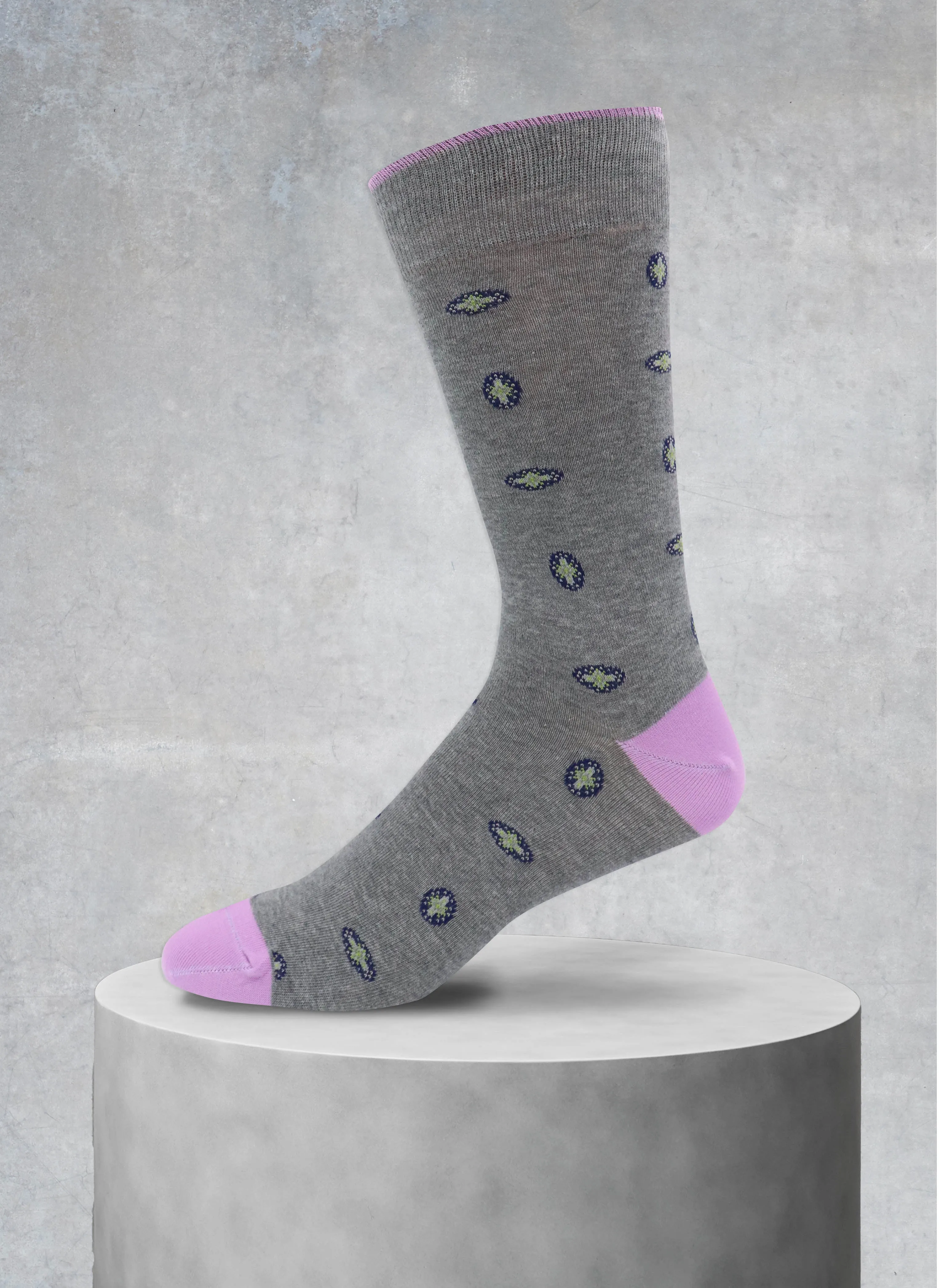 Medallions Sock in Grey