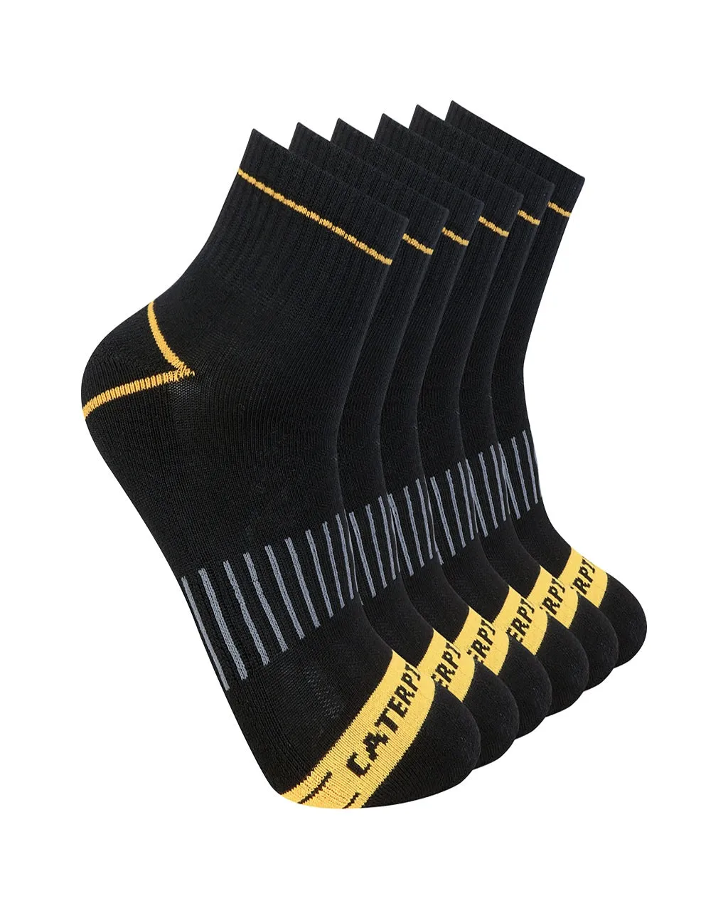 Men's Advanced Half Cushion Quarter Socks (6 Pack)