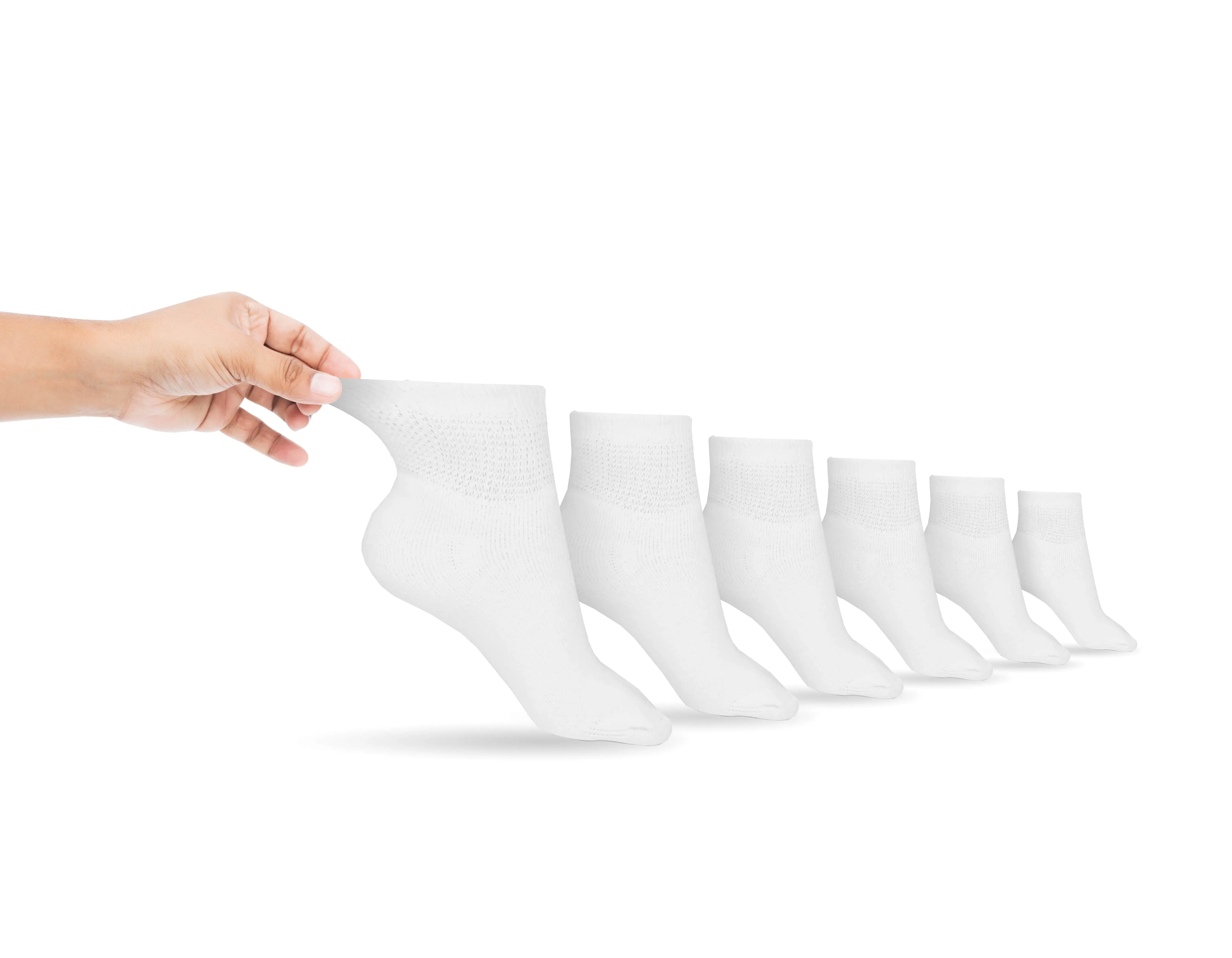 Men's Cotton Diabetic Ankle Socks (6 Pair)